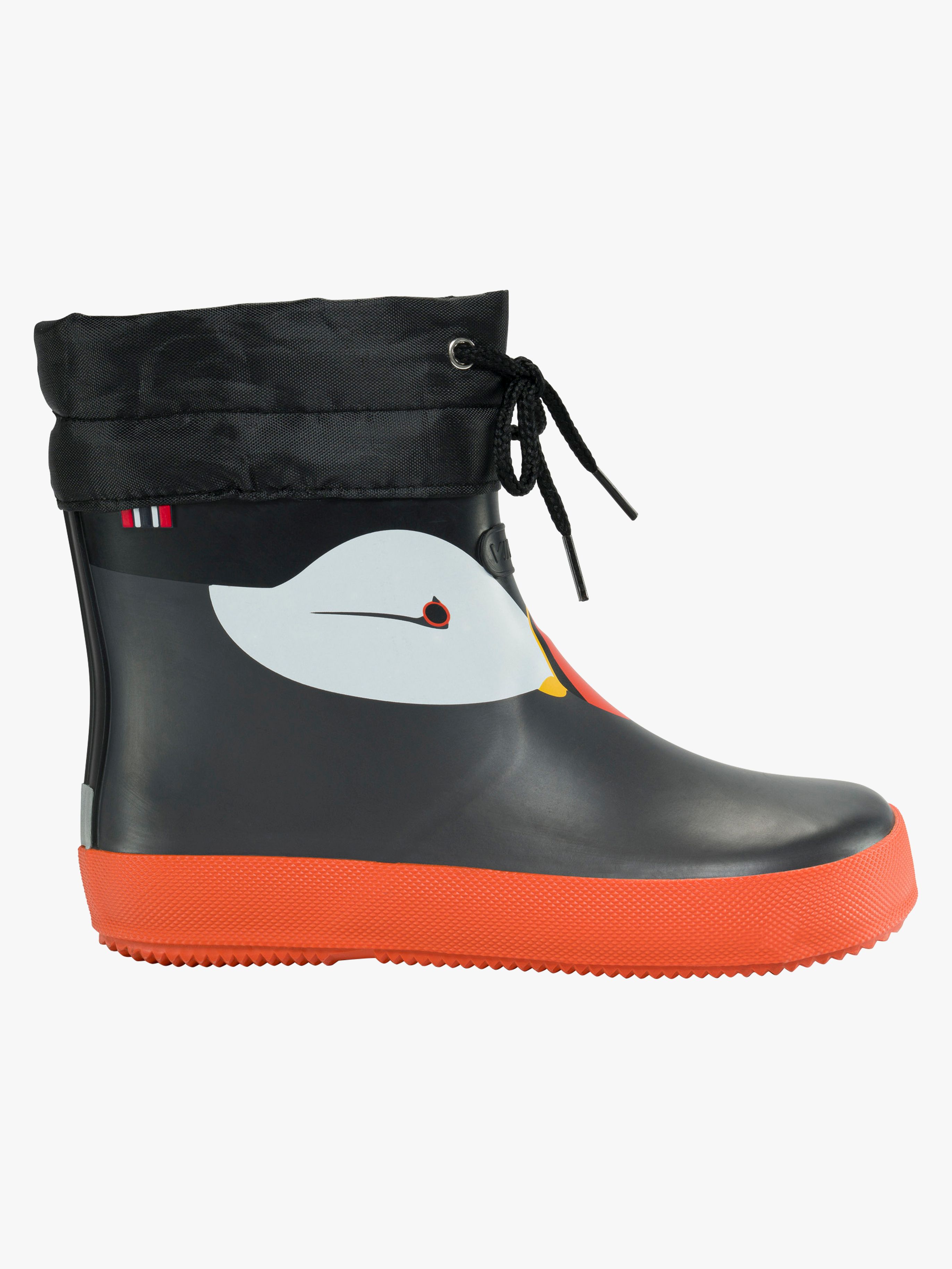Alv Paw Print Barefoot Gummistiefel, Black, 28, Kindergummistiefel, Kinderstiefel, Gummistiefel kinder, Kids