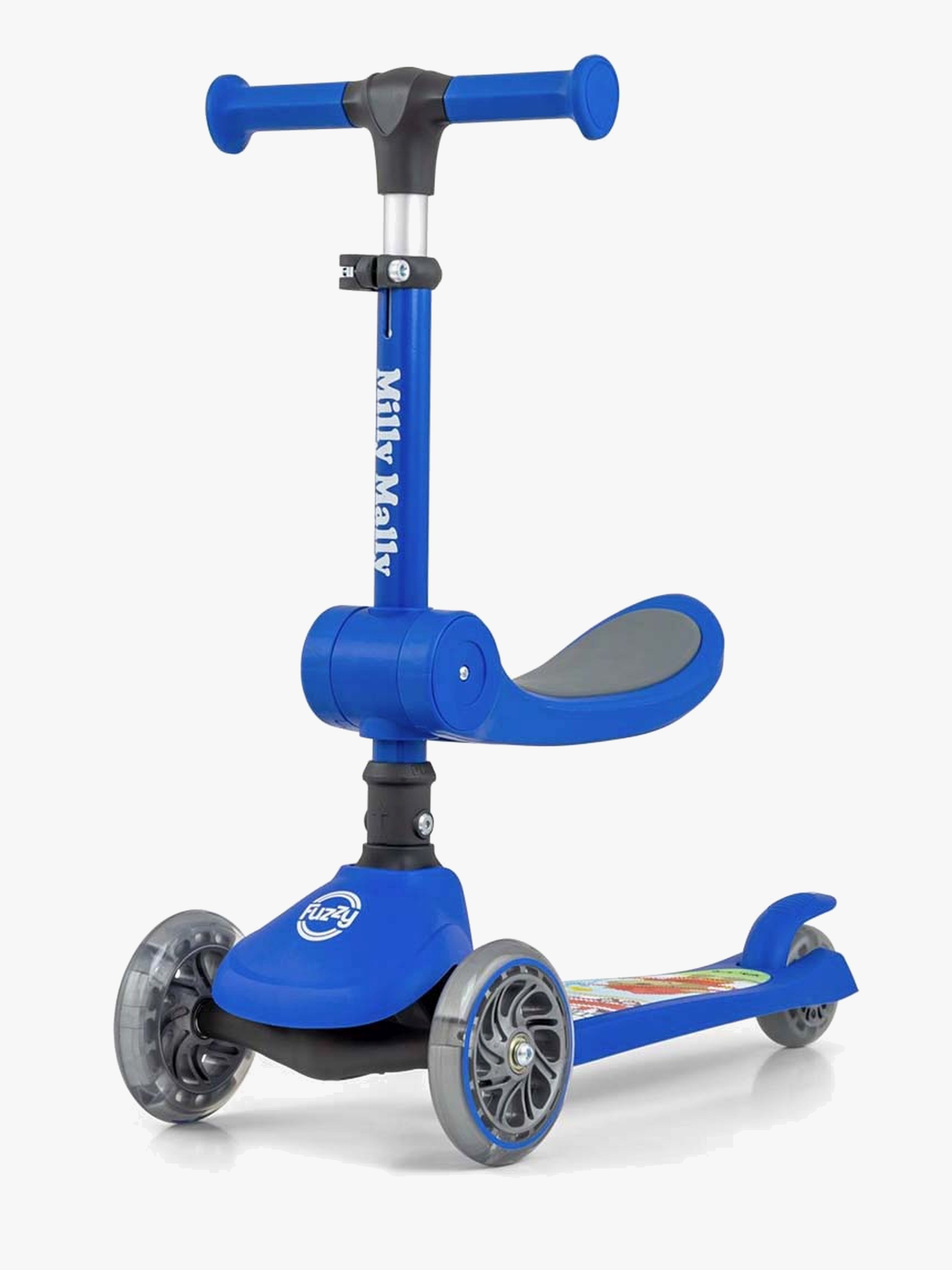 Milly Mally Fuzzy Tretroller, Blau