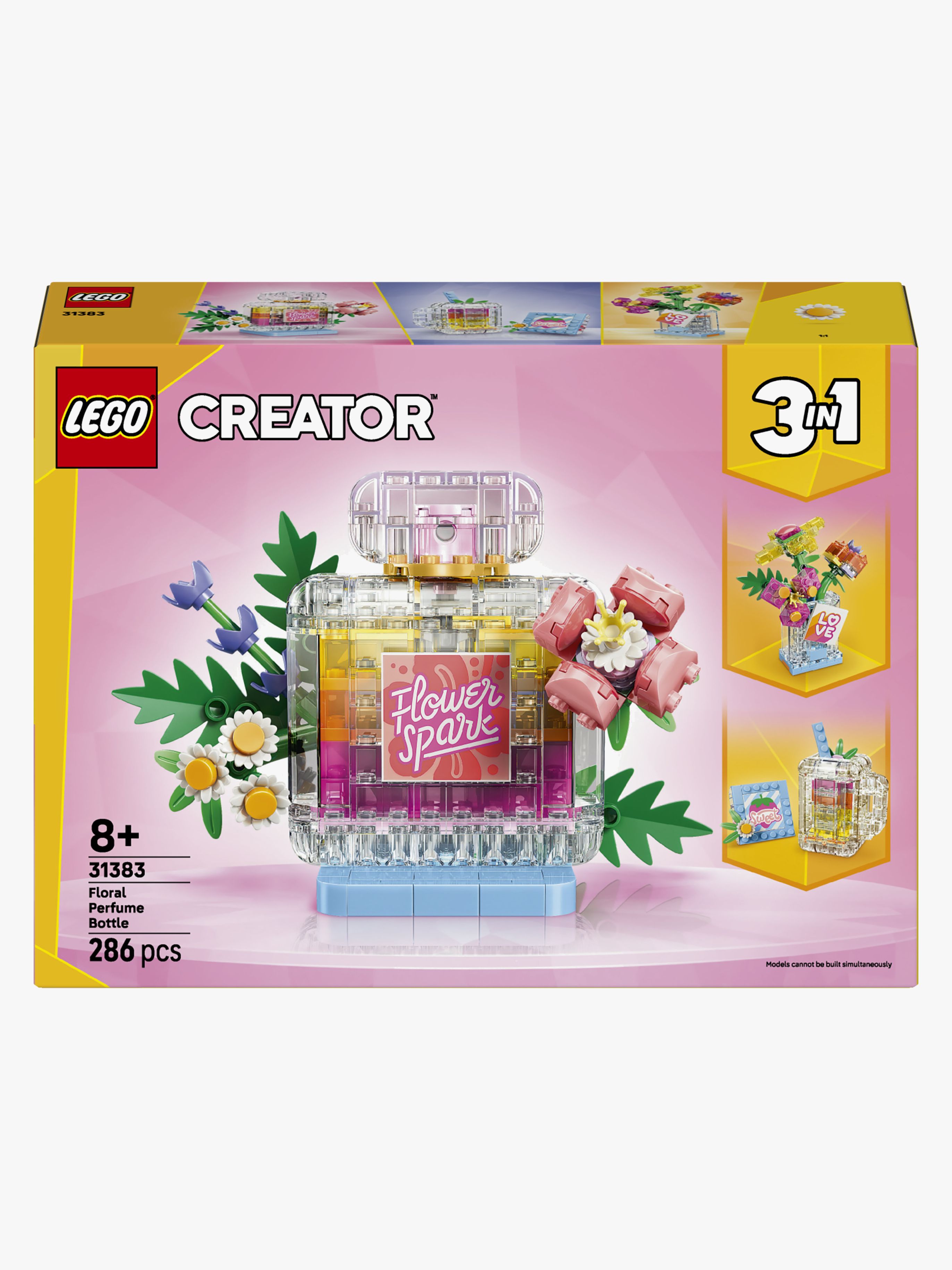 Creator 31383 Parfümflasche mit Blumendeko