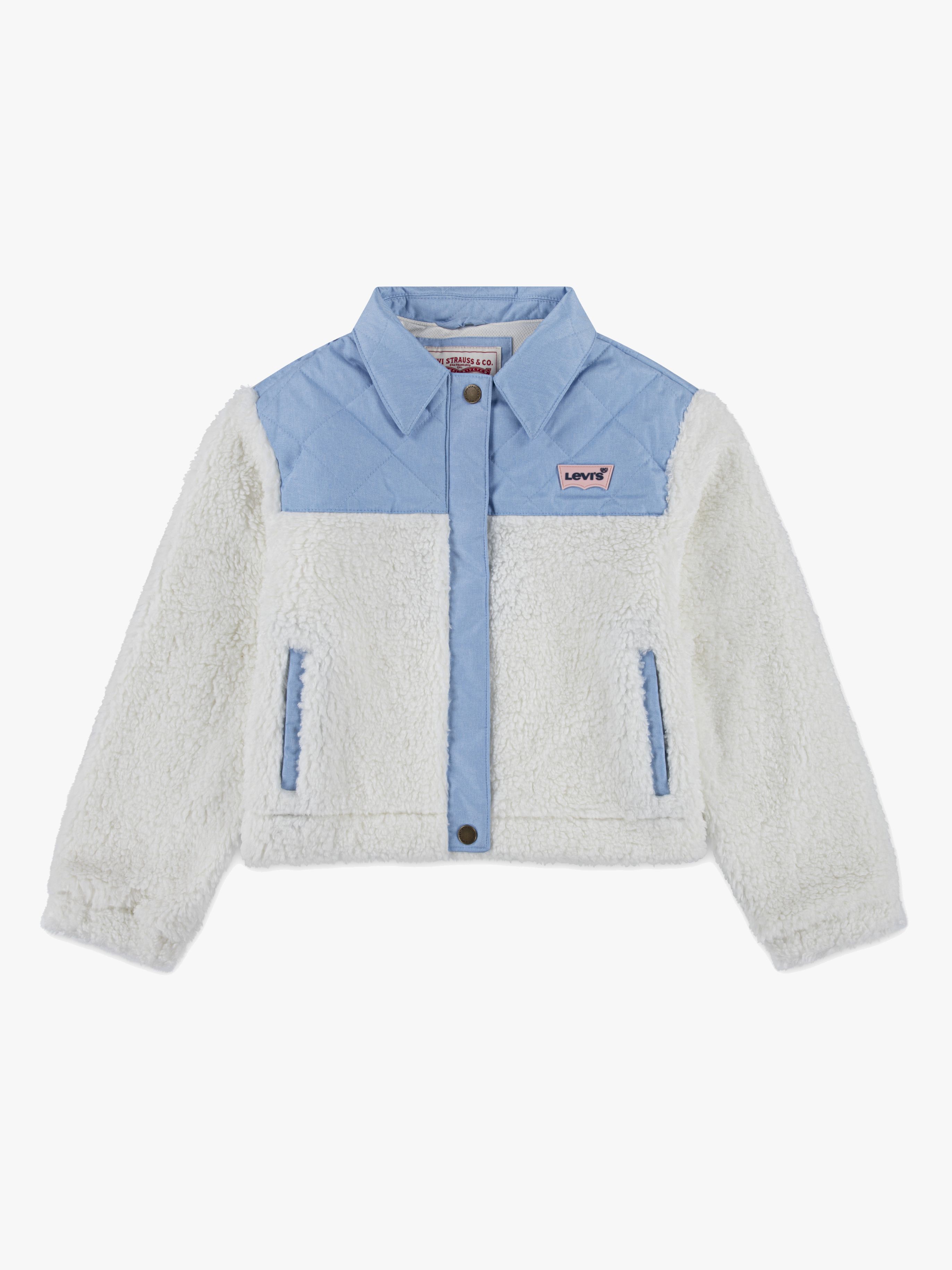 Levi's LVG Big PKT Sherpa Jacke, Blanc De Blanc, 158