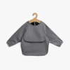 Beemoo CARE Bib Langärmliges Lätzchen, Dark Grey