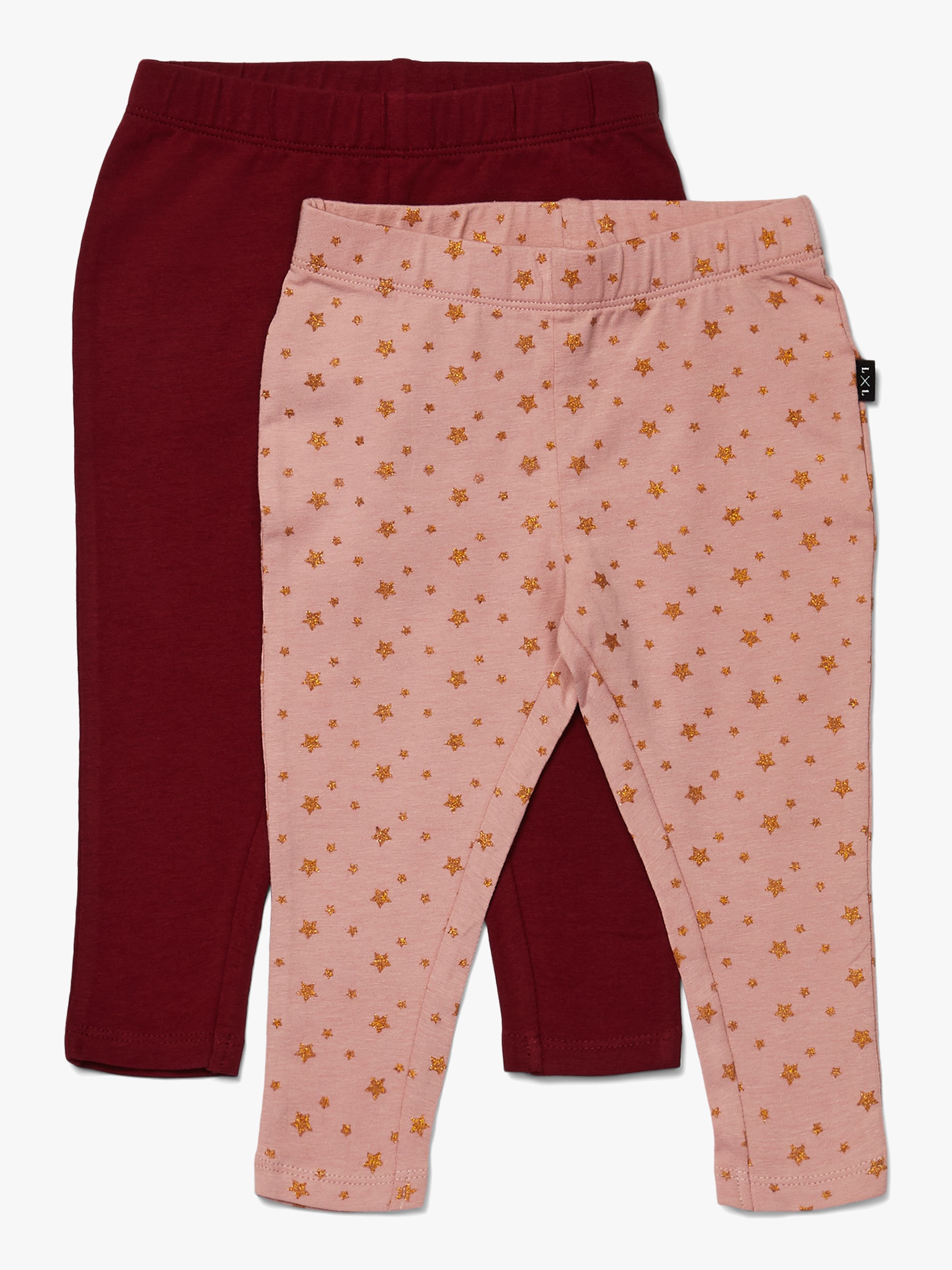 Luca &  Lola Linda Leggings 2er-Pack, Pink/Wine 74