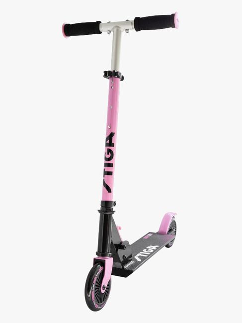 STIGA Kick Tretroller Comet 120-S, Schwarz/Rosa