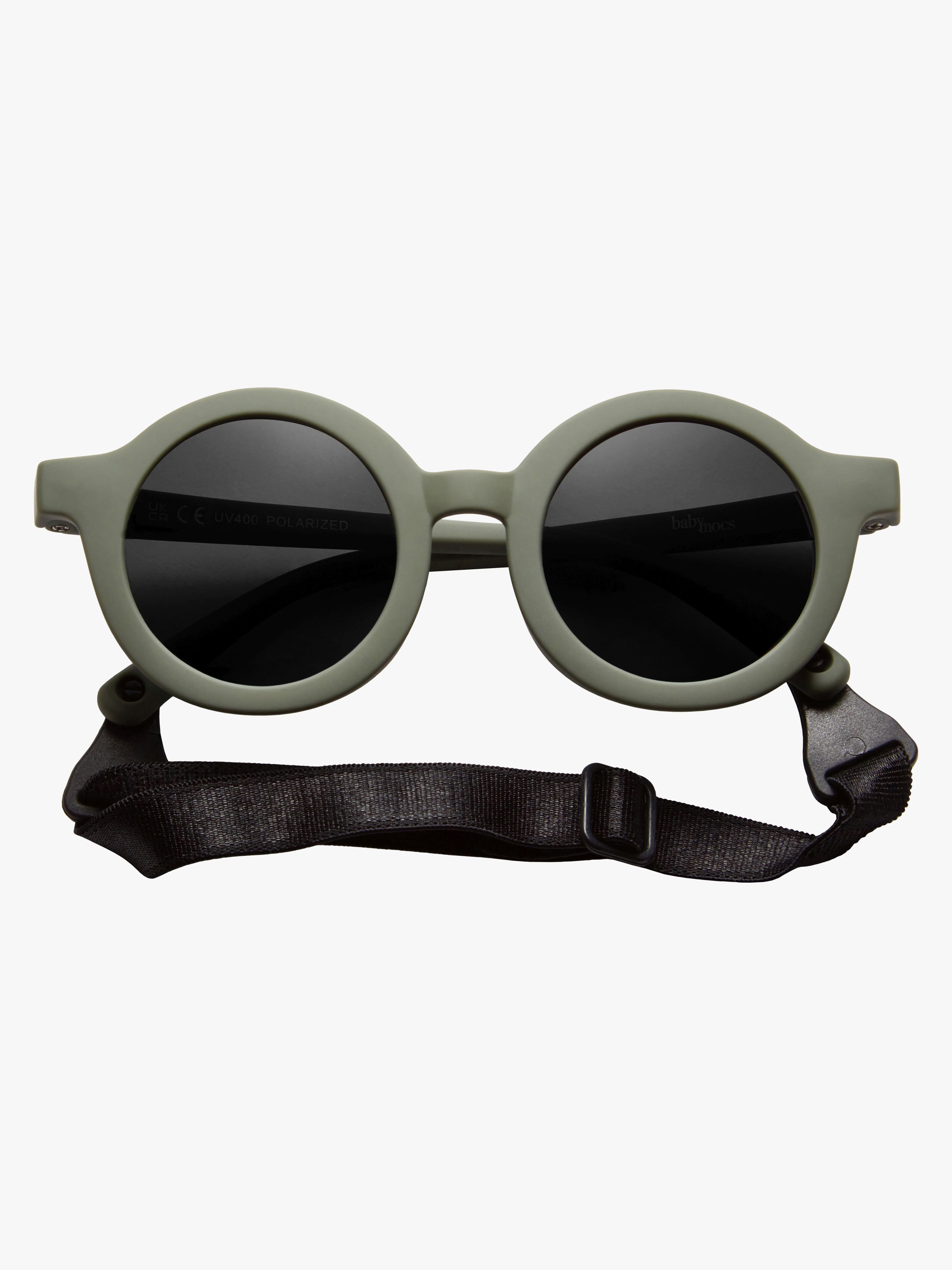 BabyMocs Signature Soft Biegbare Sonnenbrille Breakproof, Grün, 0-18 Monate