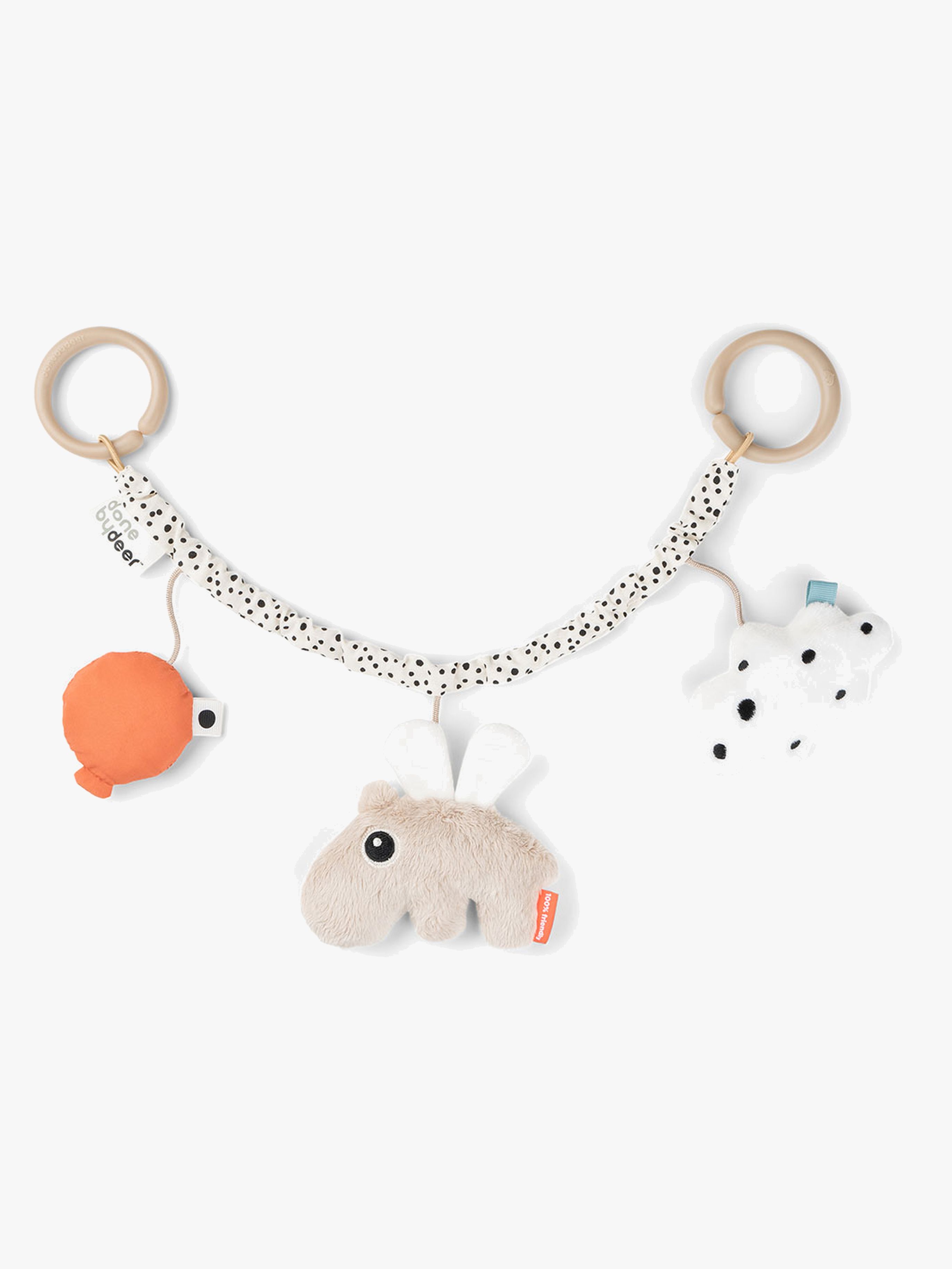 Done By Deer Happy Clouds Kinderwagenspielzeug, Sandfarben
