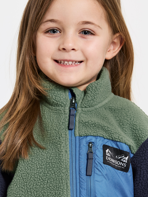 Didriksons Anten Fleecejacke, Light Moss