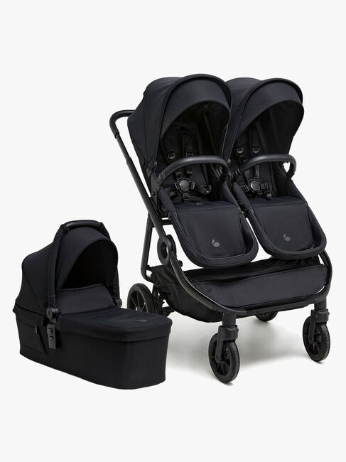 Beemoo Pro Twin 2 Geschwisterwagen inkl. Liegewanne, Coffee Black