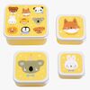 A Little Lovely Company Lunchbox-Set, Tierfreunde