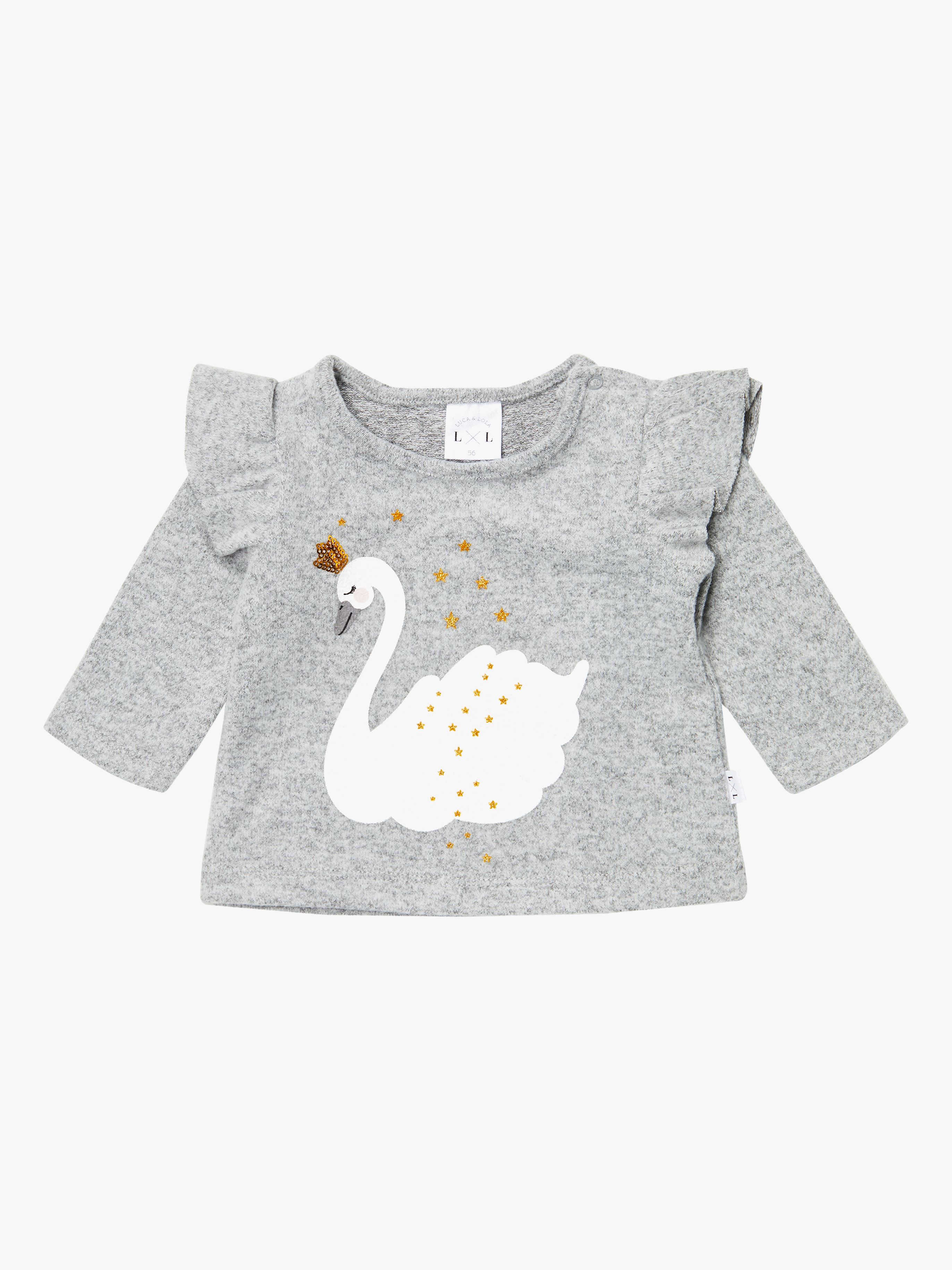 Luca &  Lola Alessandra Pullover Baby, Grey Melange 62