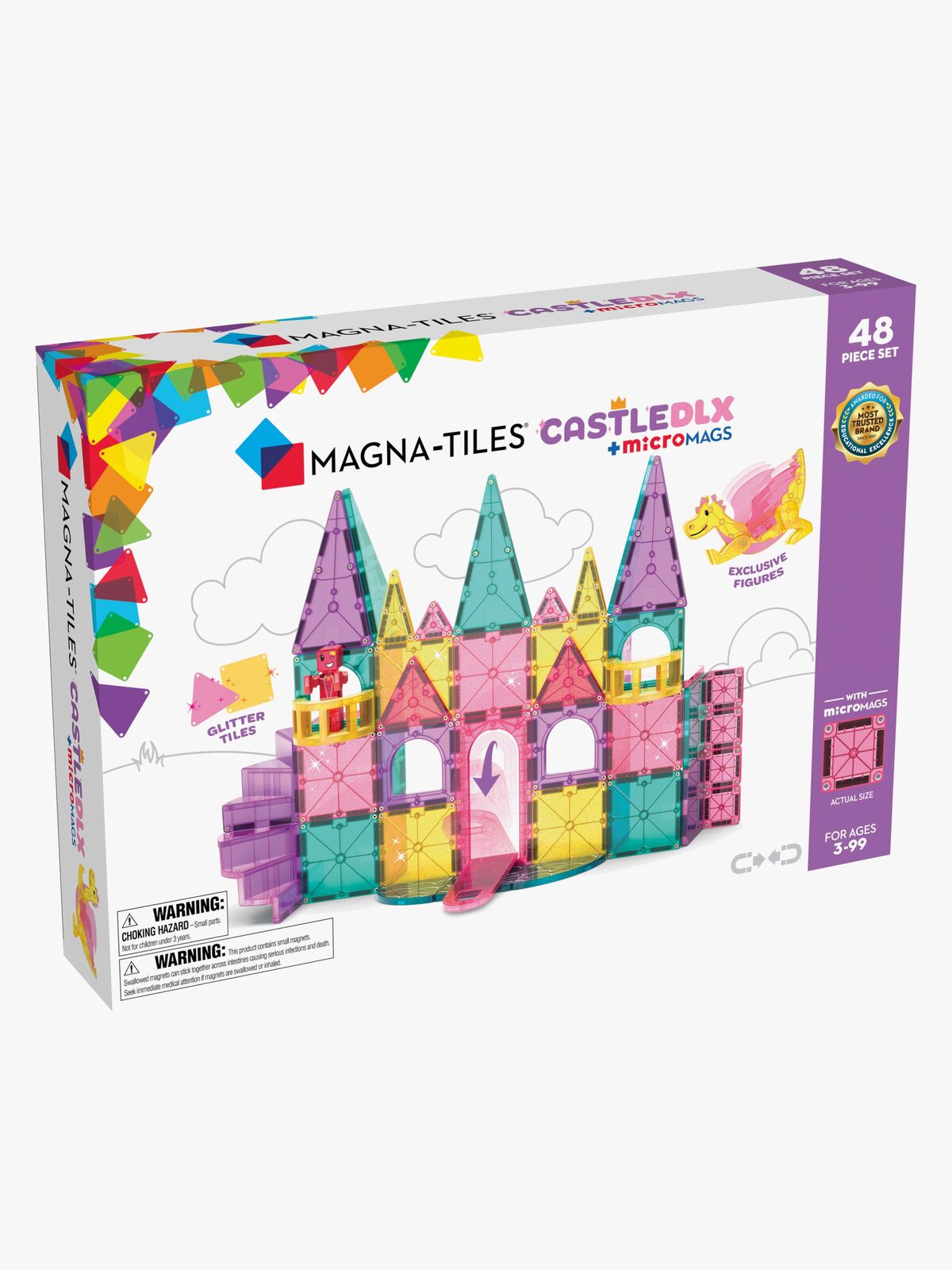 MAGNA-TILES Castle Deluxe Bausatz 48 Teile