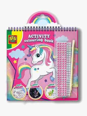 SES Creative Bastelbuch Glitzer Einhorn