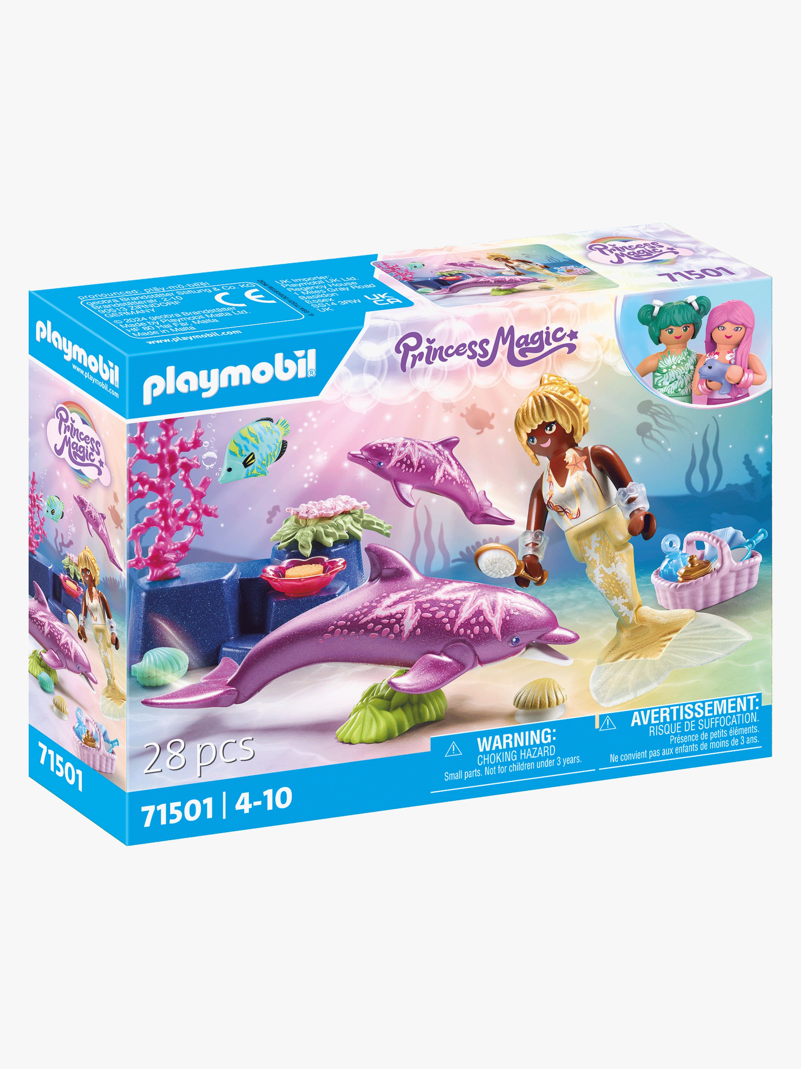 Playmobil 71501 Princess Magic Bausatz Meerjungfrau mit Delfinen