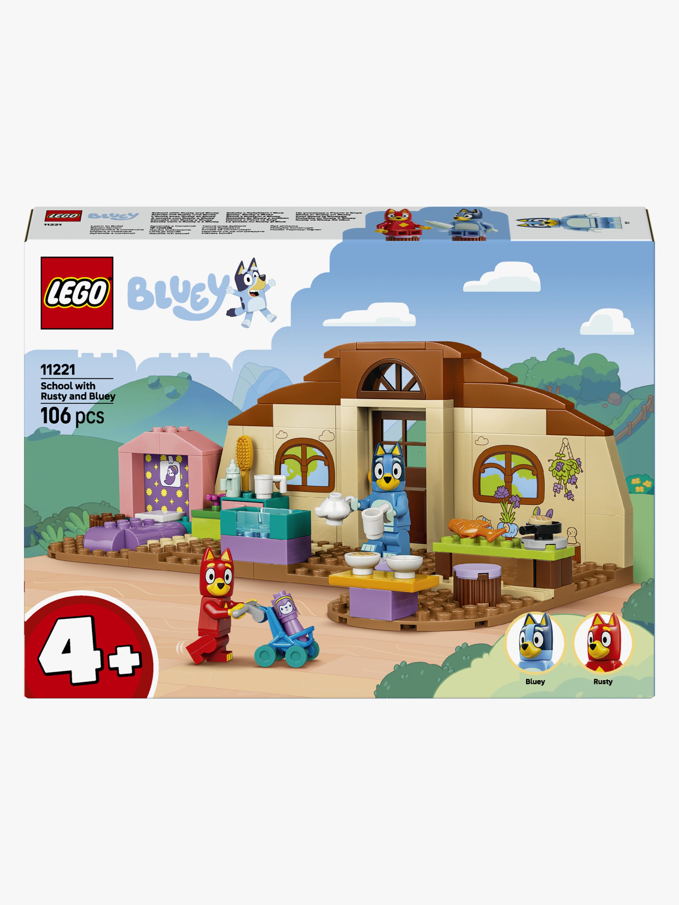 LEGO Bluey 11221 Schule mit Rusty und Bluey