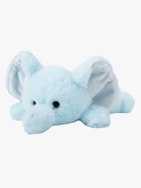 Teddykompaniet Plüschspielzeug Liegender Elefant 34 cm, Hellblau