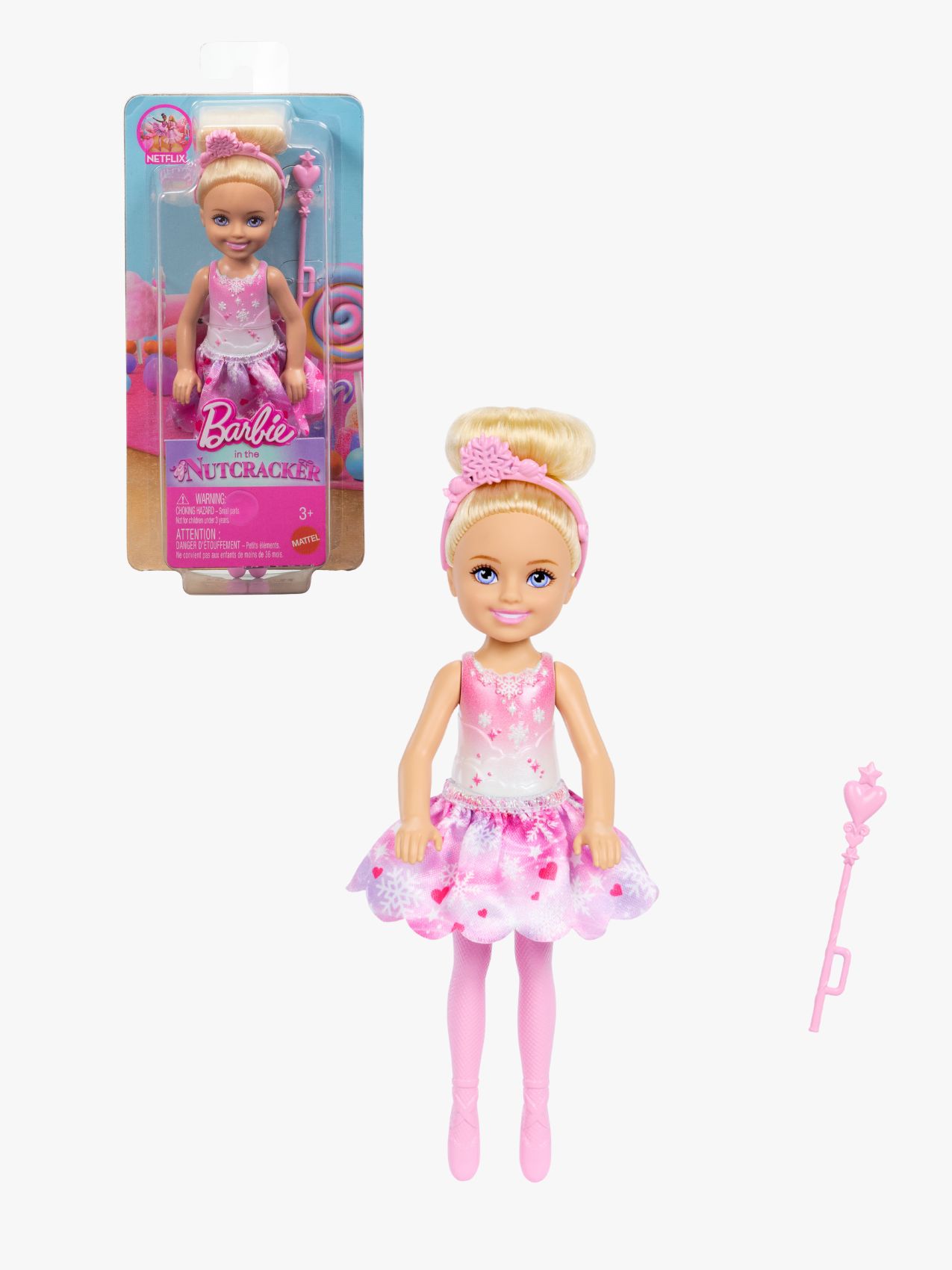 Barbie Nussknacker Modepuppe Chelsea Schneefee