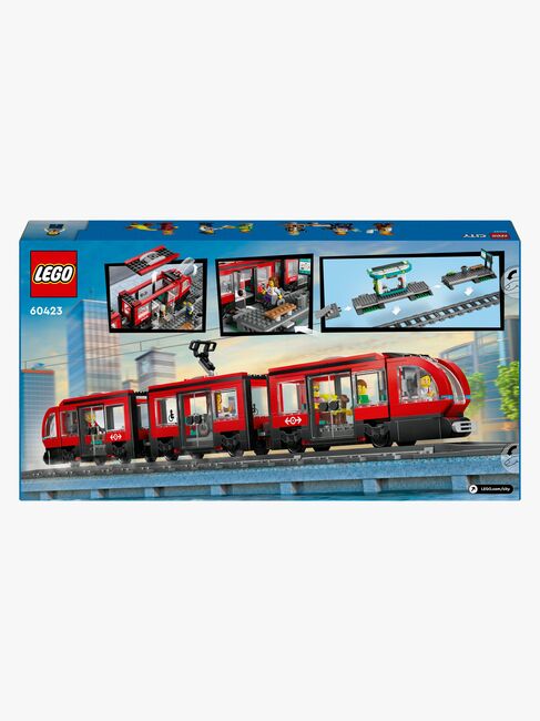 LEGO City 60423 Straßenbahn mit Haltestelle