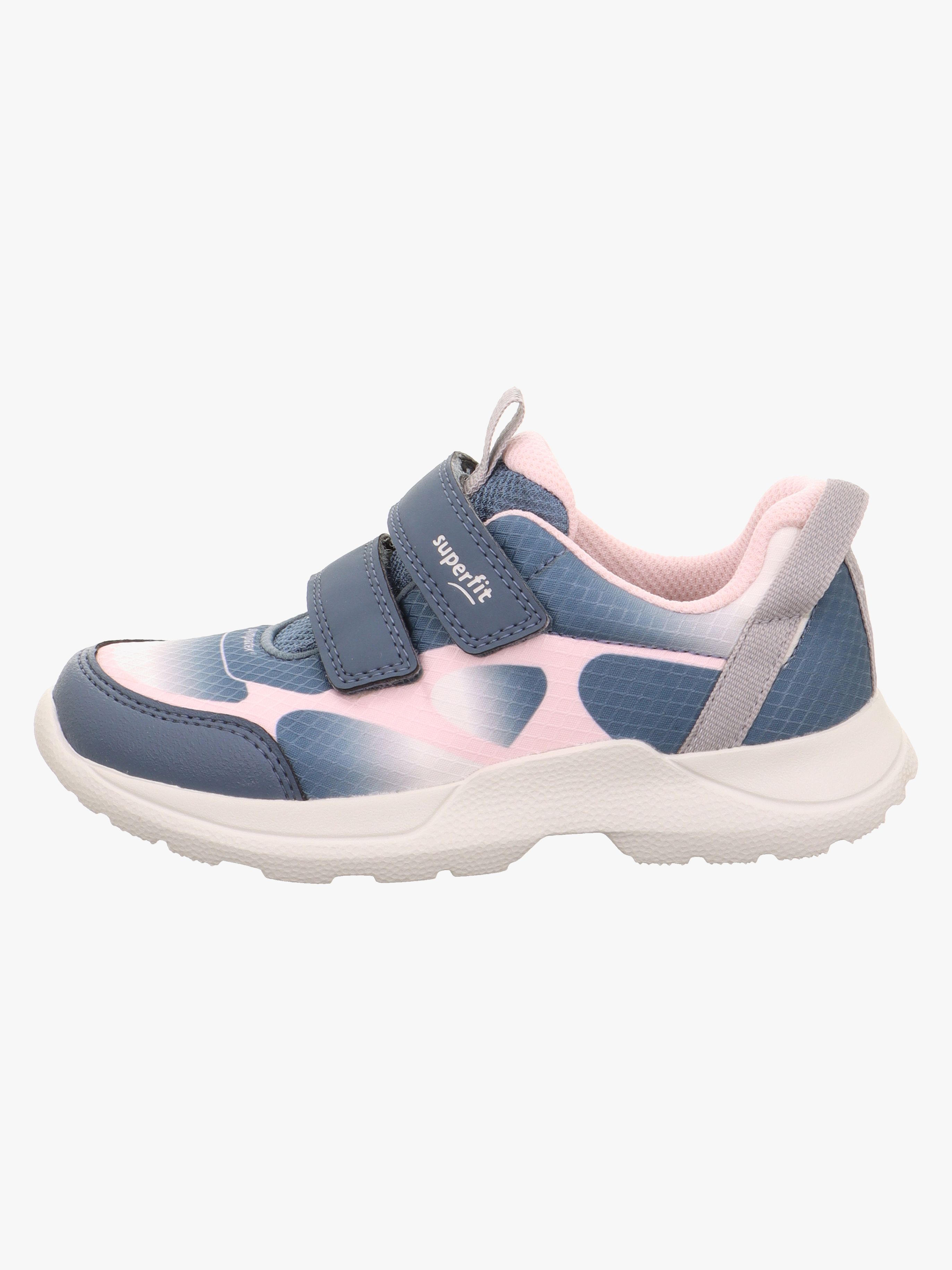 Superfit Rush WP Kinder Sneaker, Blau/Pink, 32, Kinderschuhe