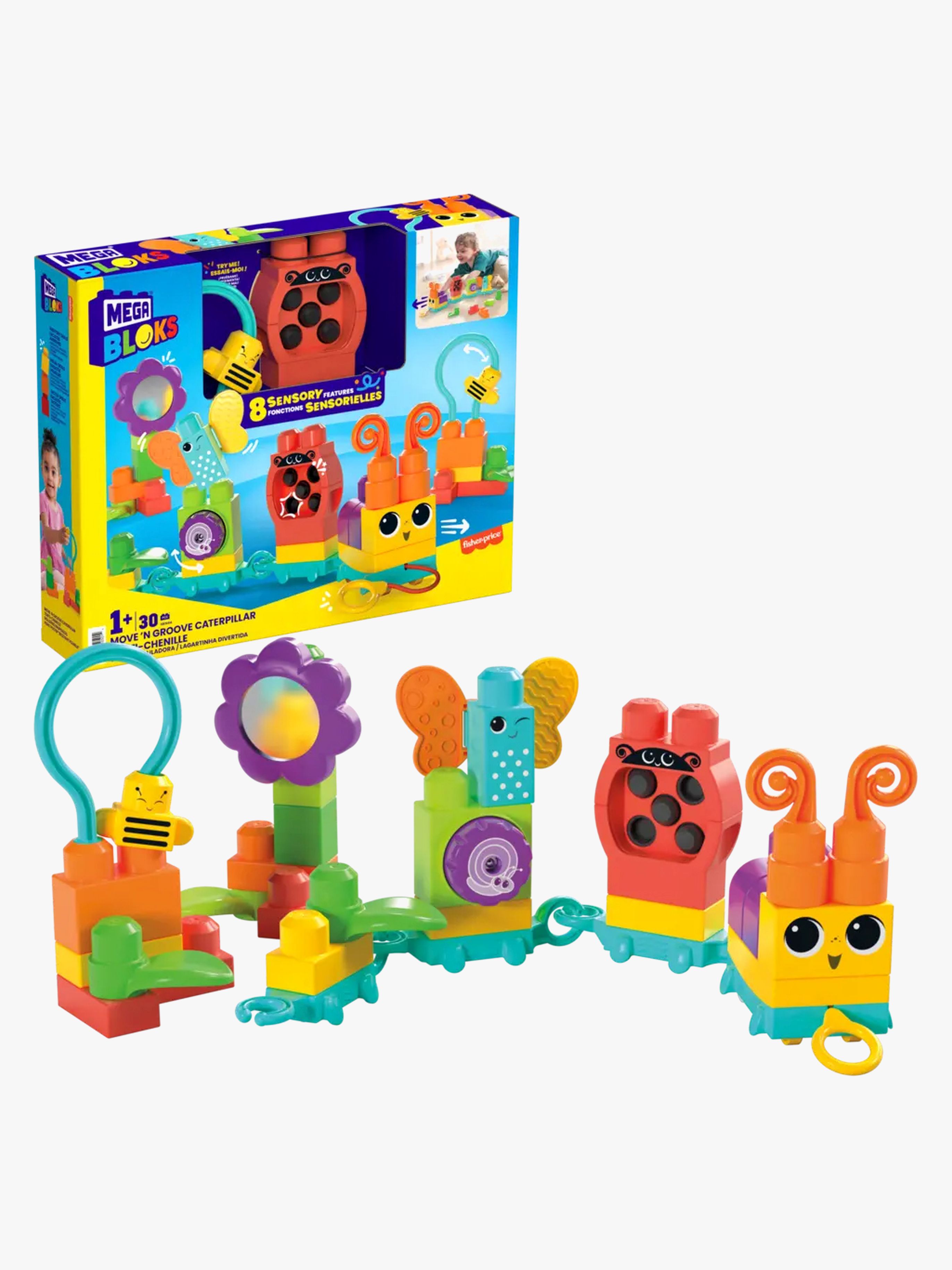 Mega Bloks Move 'n' Groove Schmetterlingszug Bausatz