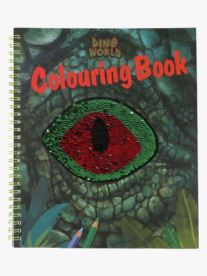 Dino World Malbuch mit Paillettenauge