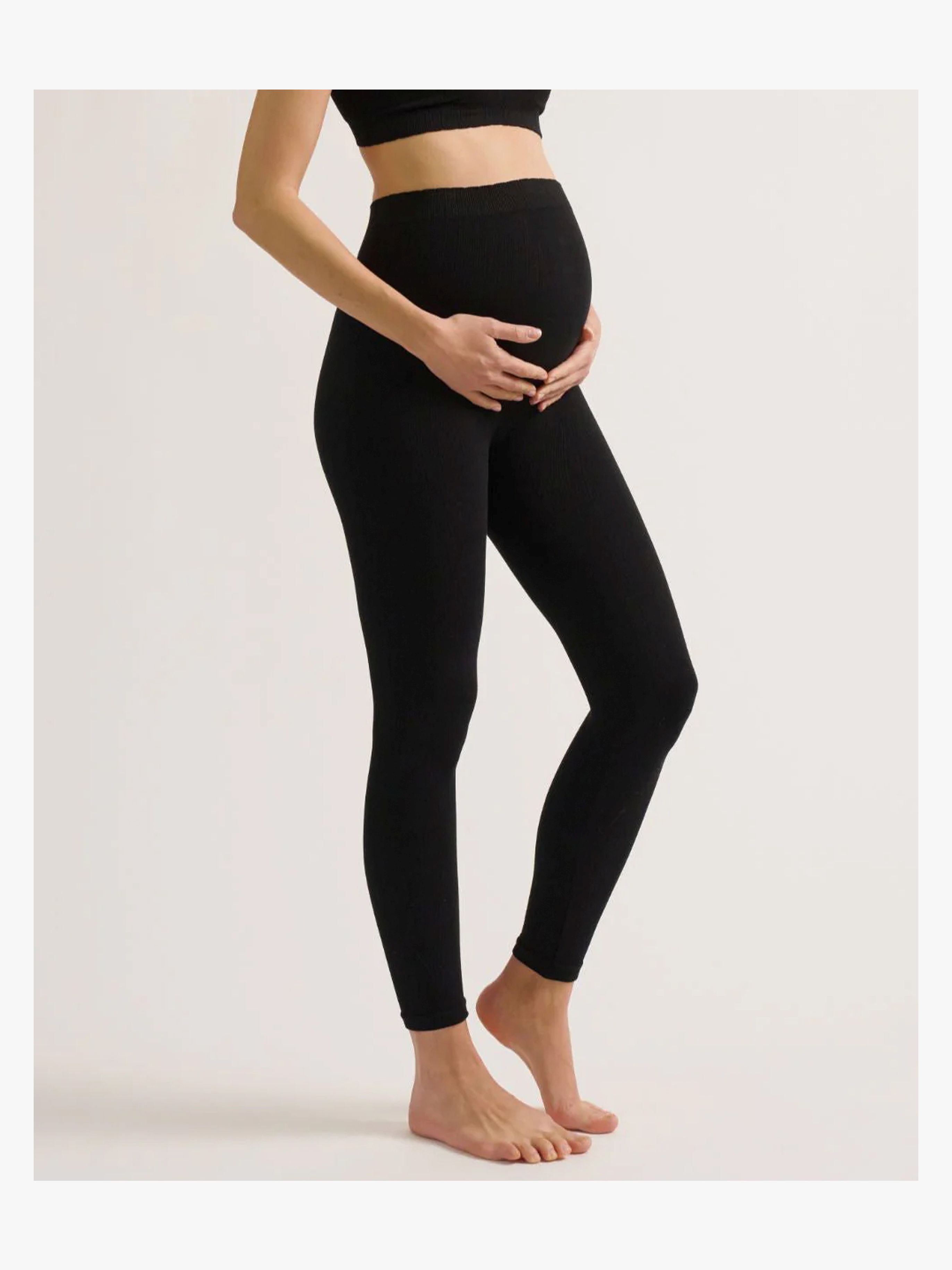 Cache Coeur ZOE SEAMLESS Umstandsleggings, Black, XL-XXL, Umstandsmode, Schwangerschaftskleidung