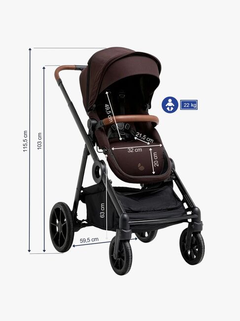 Beemoo Pro Multi 2 Kinderwagen, Espresso Brown