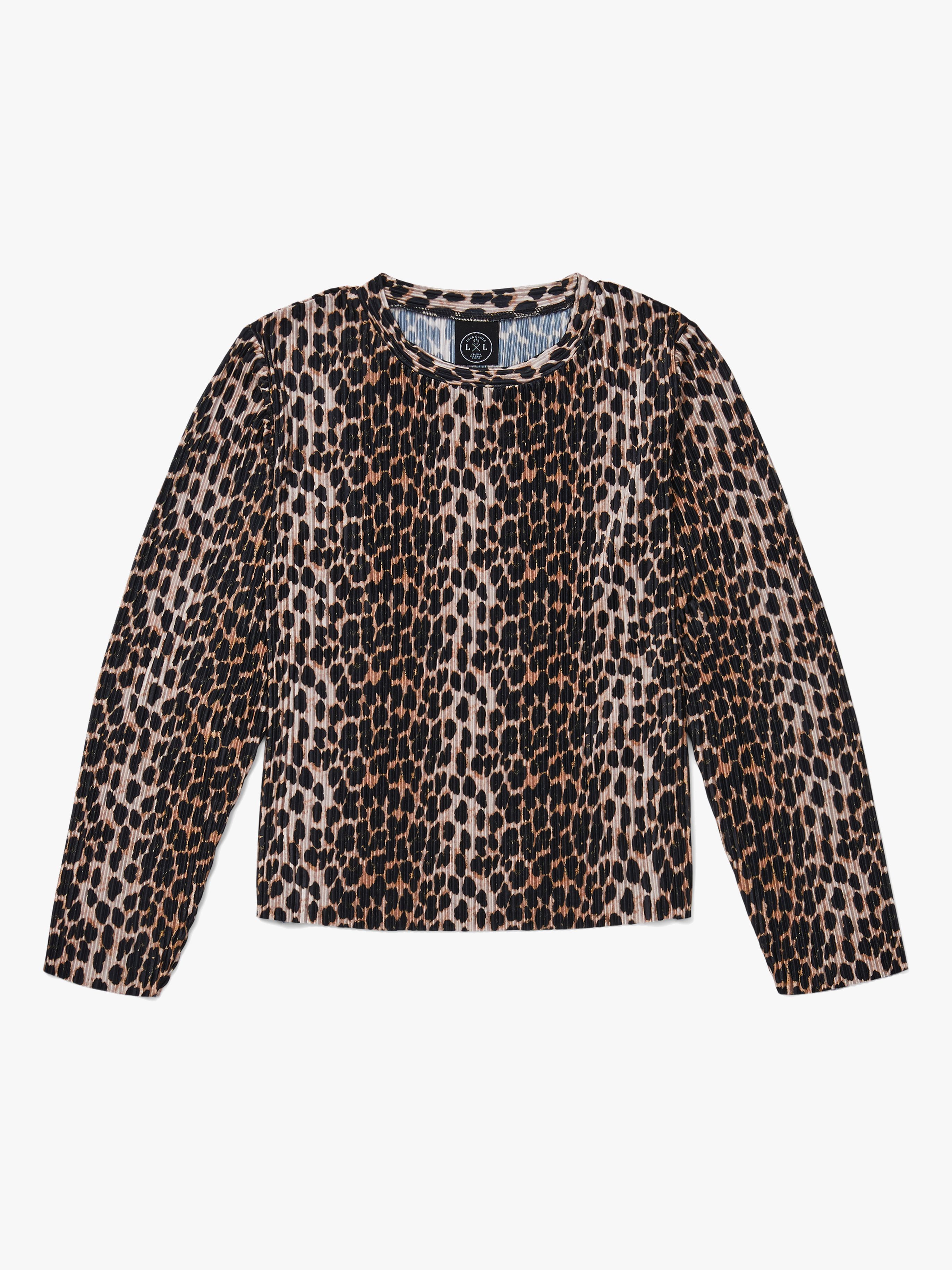 Luca &  Lola Elettra Langarmshirt, Leopard 134-140
