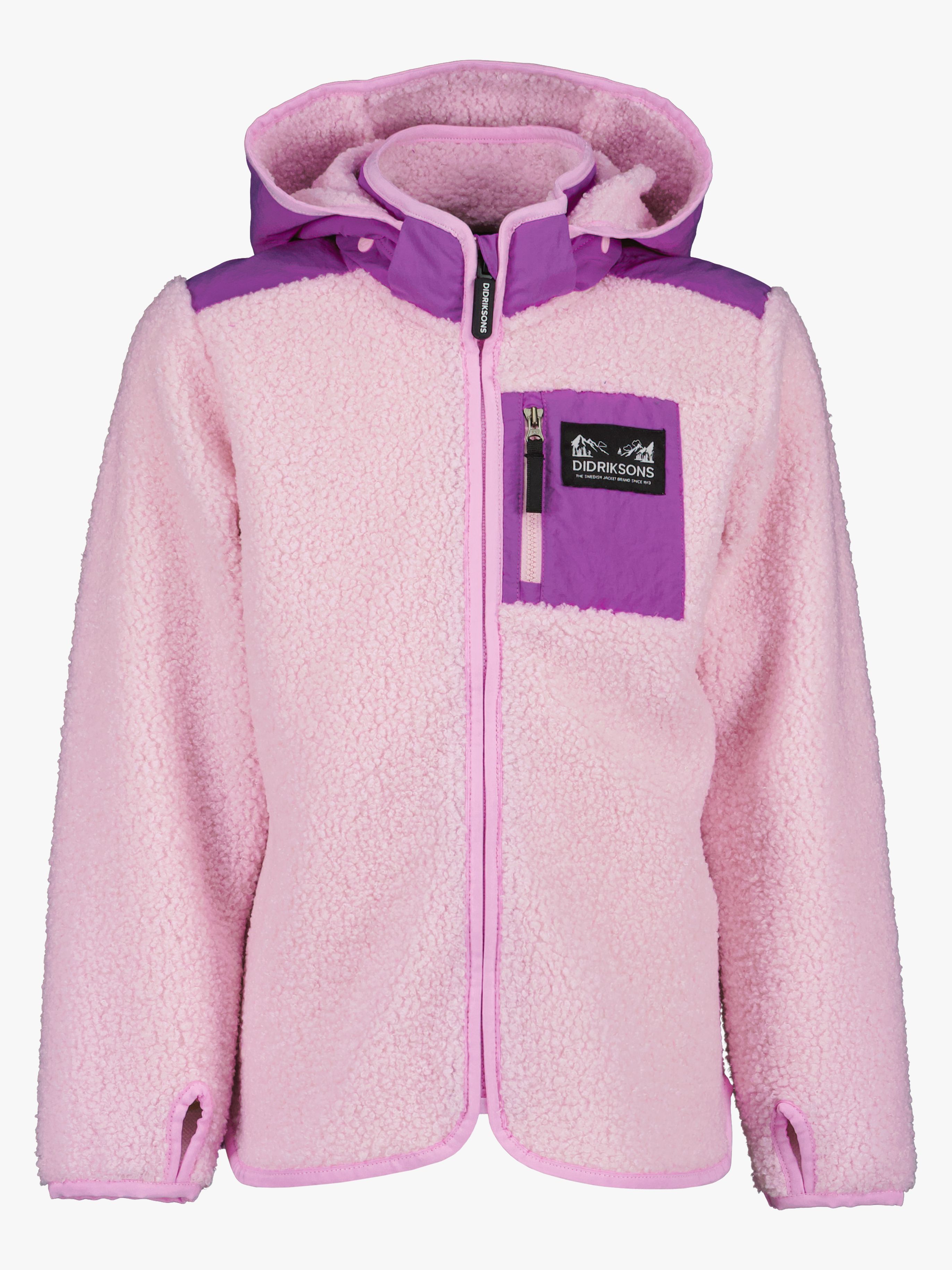 Didriksons Exa Fleecejacke, Orchid Pink, 140