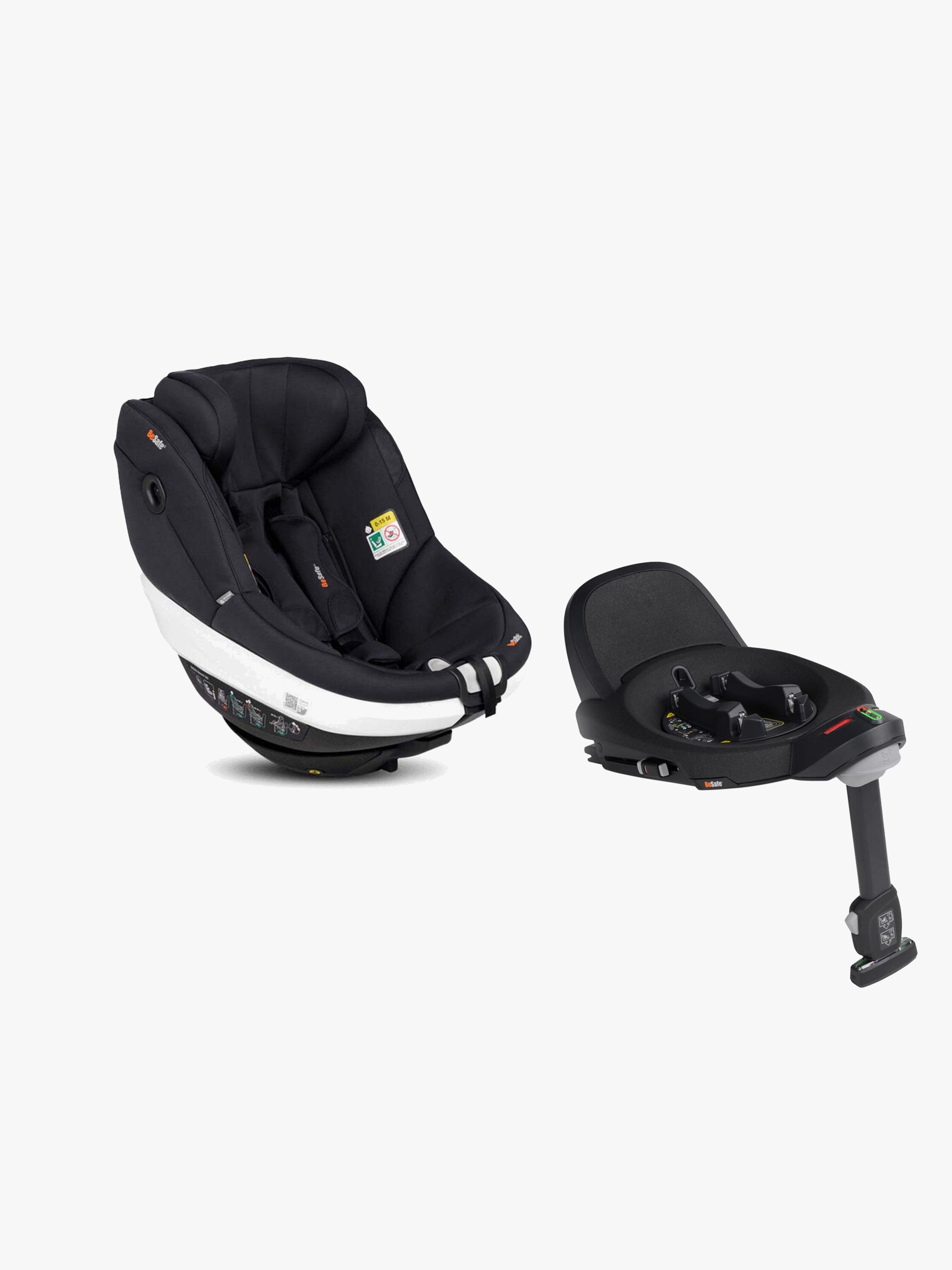 BeSafe Beyond 360 Kindersitz inkl. Basis, Black Soft Breeze