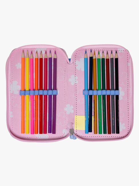 Disney Lilo and Stitch Doppel-Federmäppchen, Hellblau