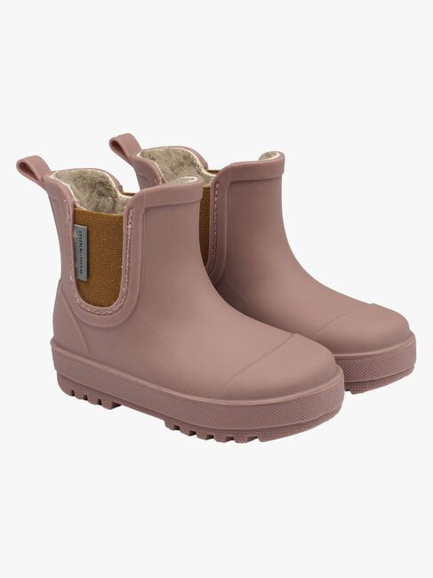 Mikk-Line Gefütterte Gummistiefel Wollmischung, Twilight Mauve