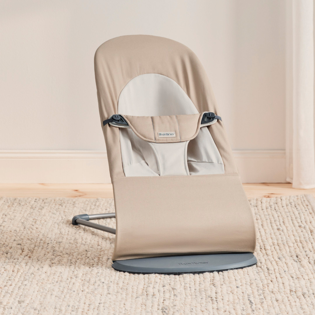 Balance Soft Babywippe Gewebt, Khaki / Beige