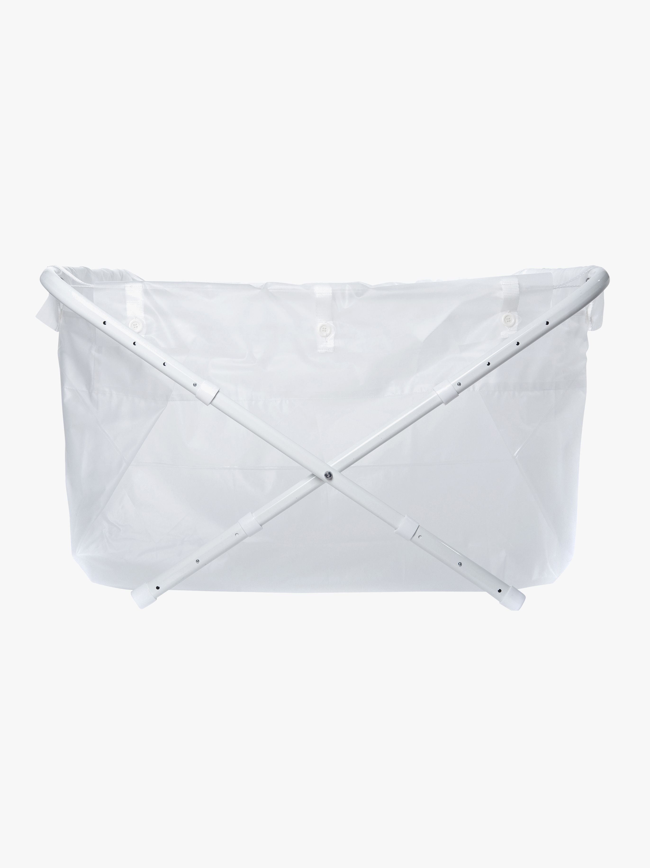 Flexi Zusammenklappbare Badewanne 70-90 cm, Durchsichtig