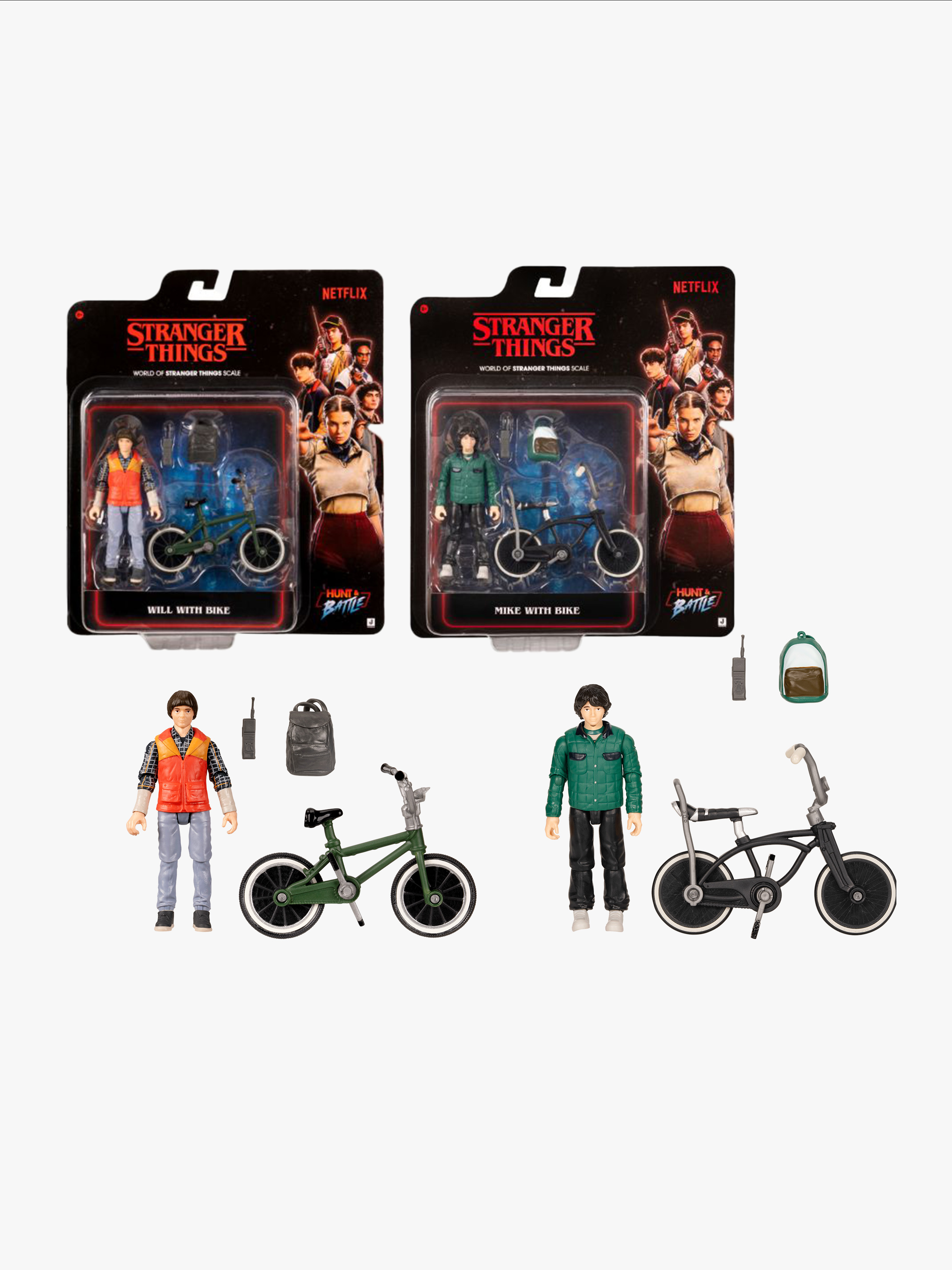 Stranger Things Sammelfiguren &  Fahrrad, Gemischt