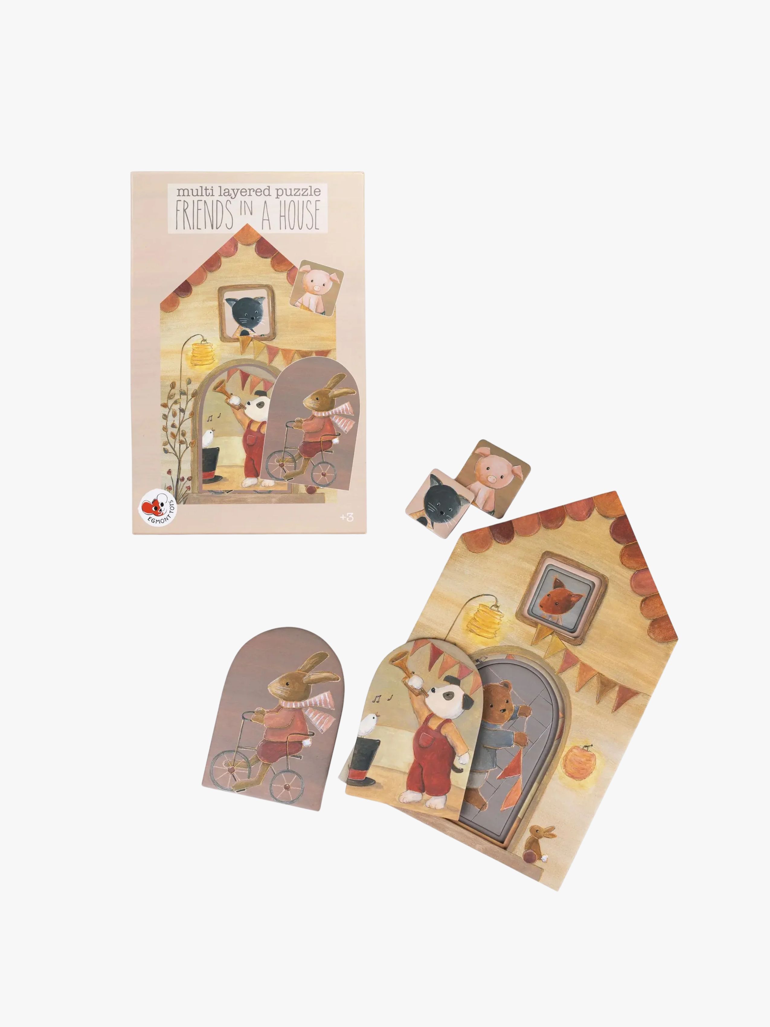 Freundesgruppe Puzzle mit Schichten