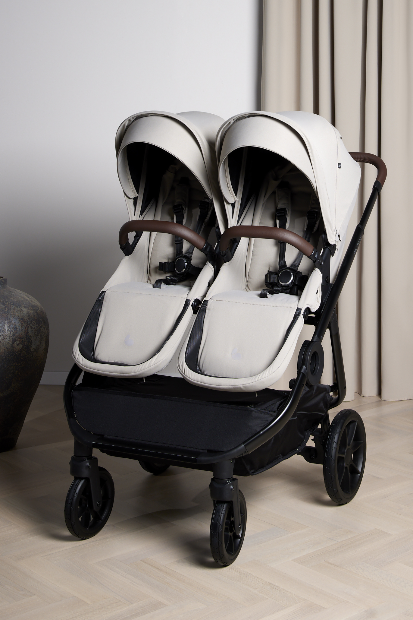 Beemoo Pro Twin 2 Geschwisterwagen, Latte Beige