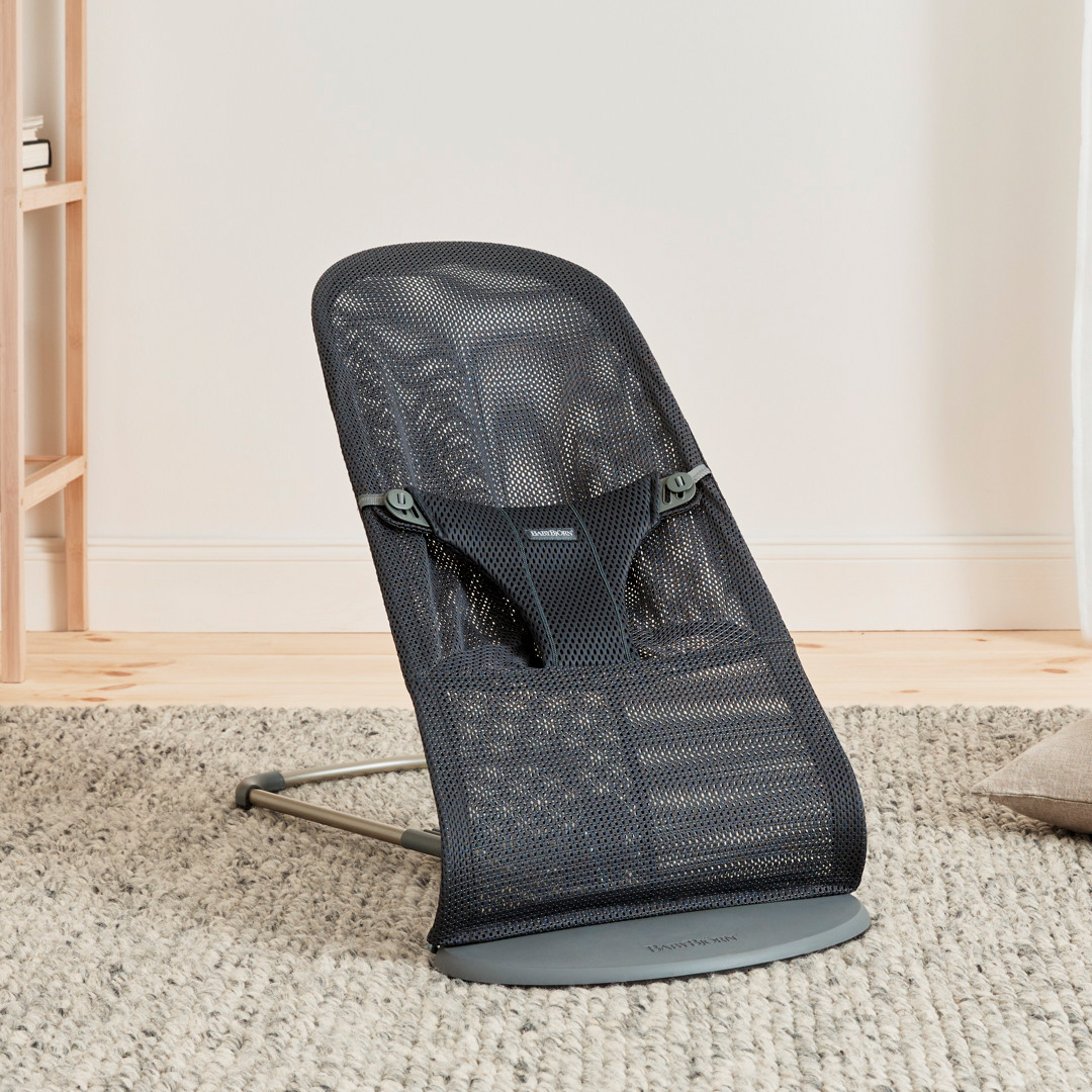 Bliss, Babywippe Mesh, Anthrazitgrau