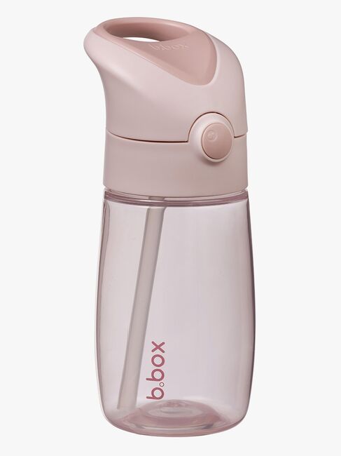 b.box Trinkflasche 380 ml mit Trinkhalm, Blush Crush