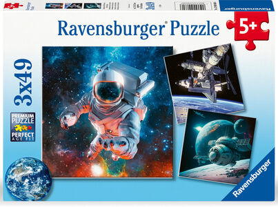 Ravensburger Puzzles Space Adventure 3x49 Teile
