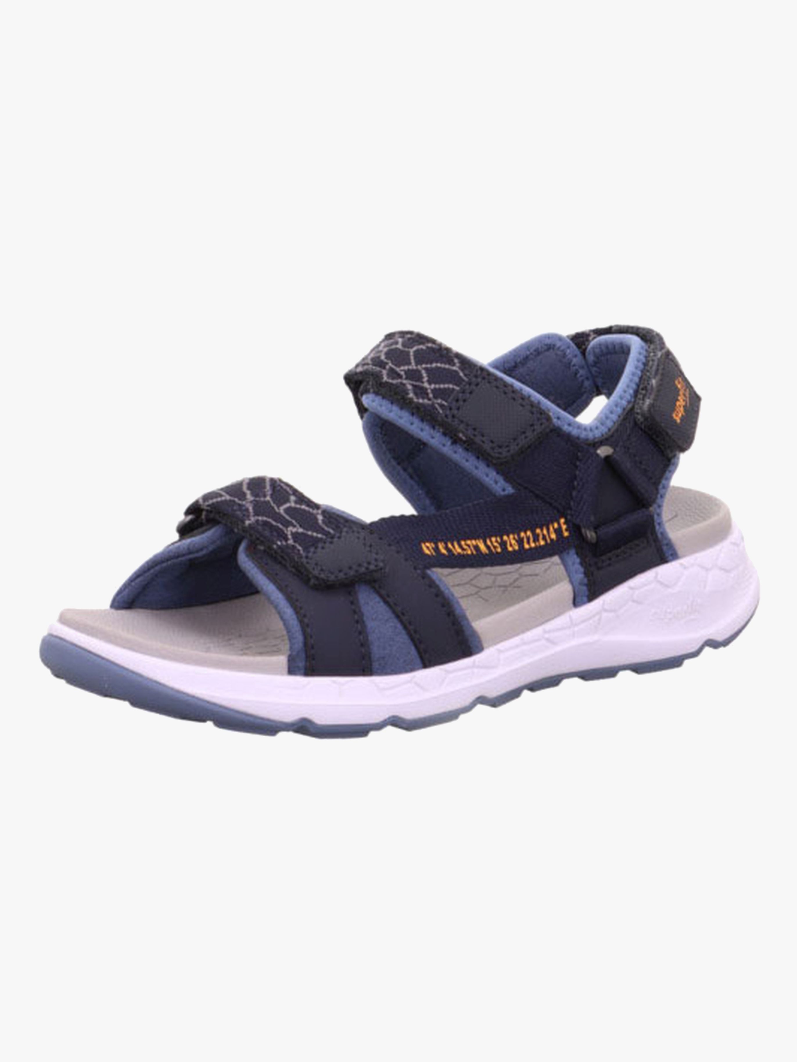 Superfit Criss Cross Kinder Sandalen, Blau/Orange, 31