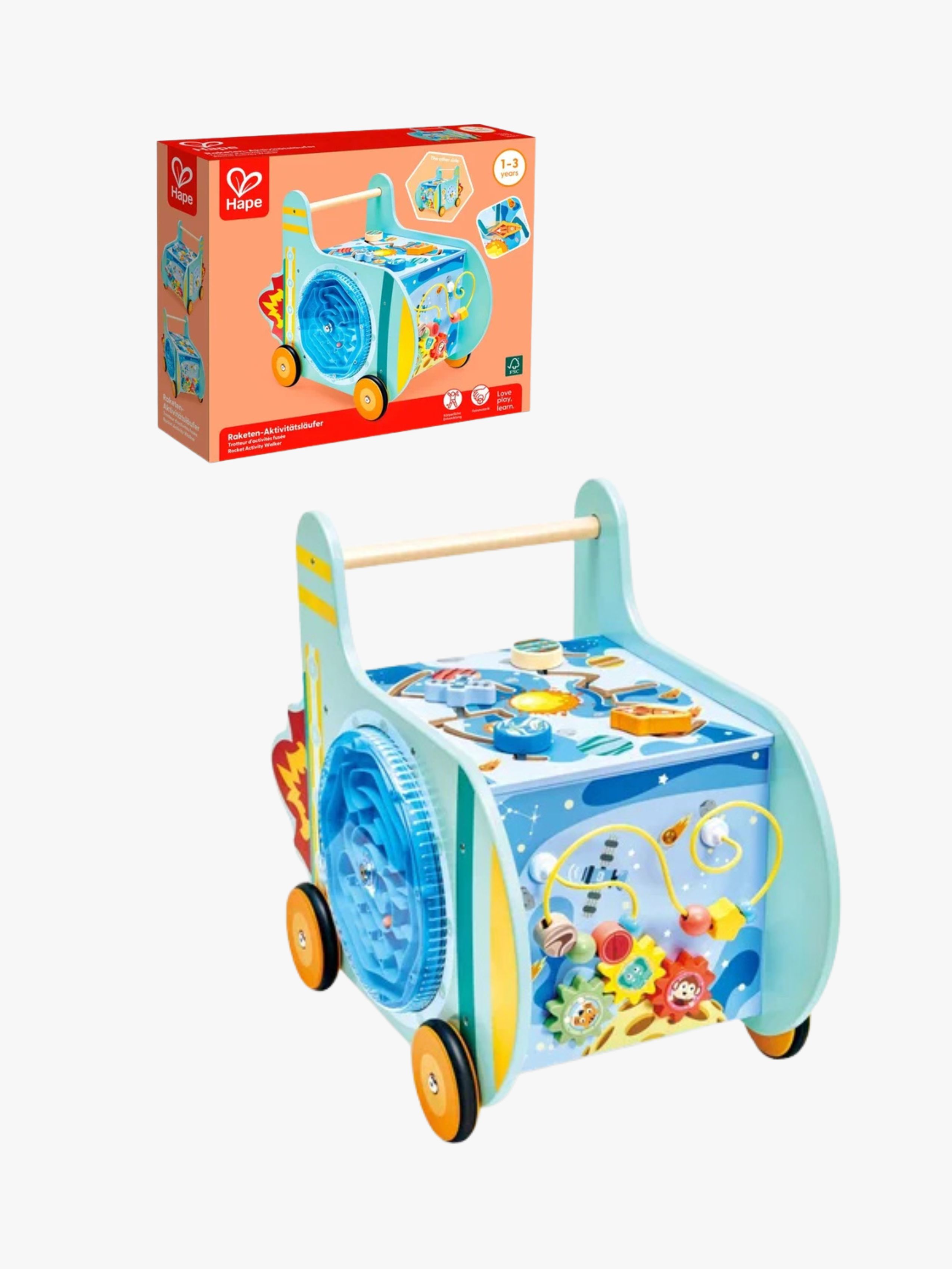 Aktivitäten-Lauflernwagen Weltraum, Babyspielzeug