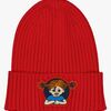 Geggamoja Gestrickte Mütze Pippi Langstrumpf, Rot