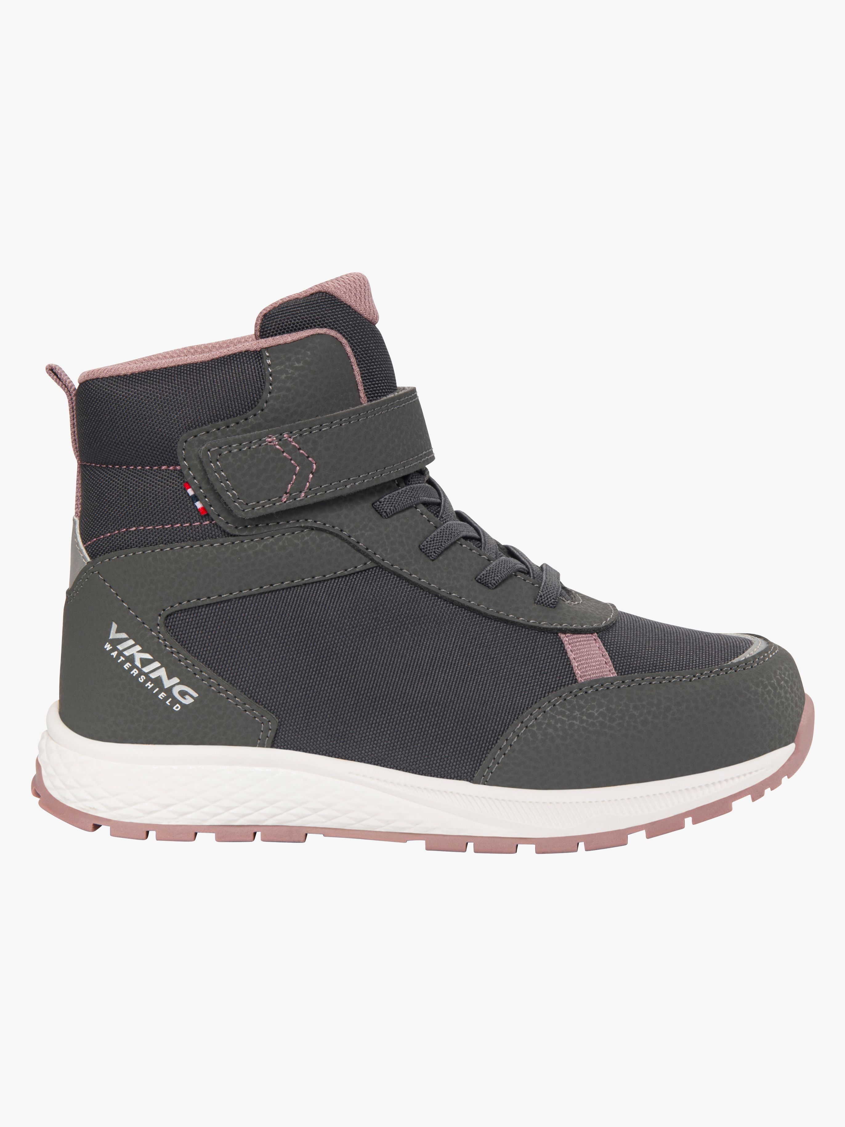 Viking Equip WP 1V Winterstiefel, Charcoal/Dusty Pink, 37