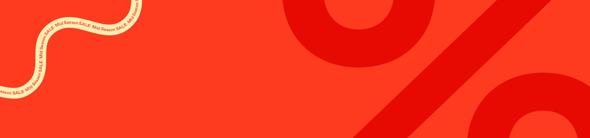 Abstrakter roter Hintergrund mit Kreisen und diagonalen Flächen, dekoratives Band unten