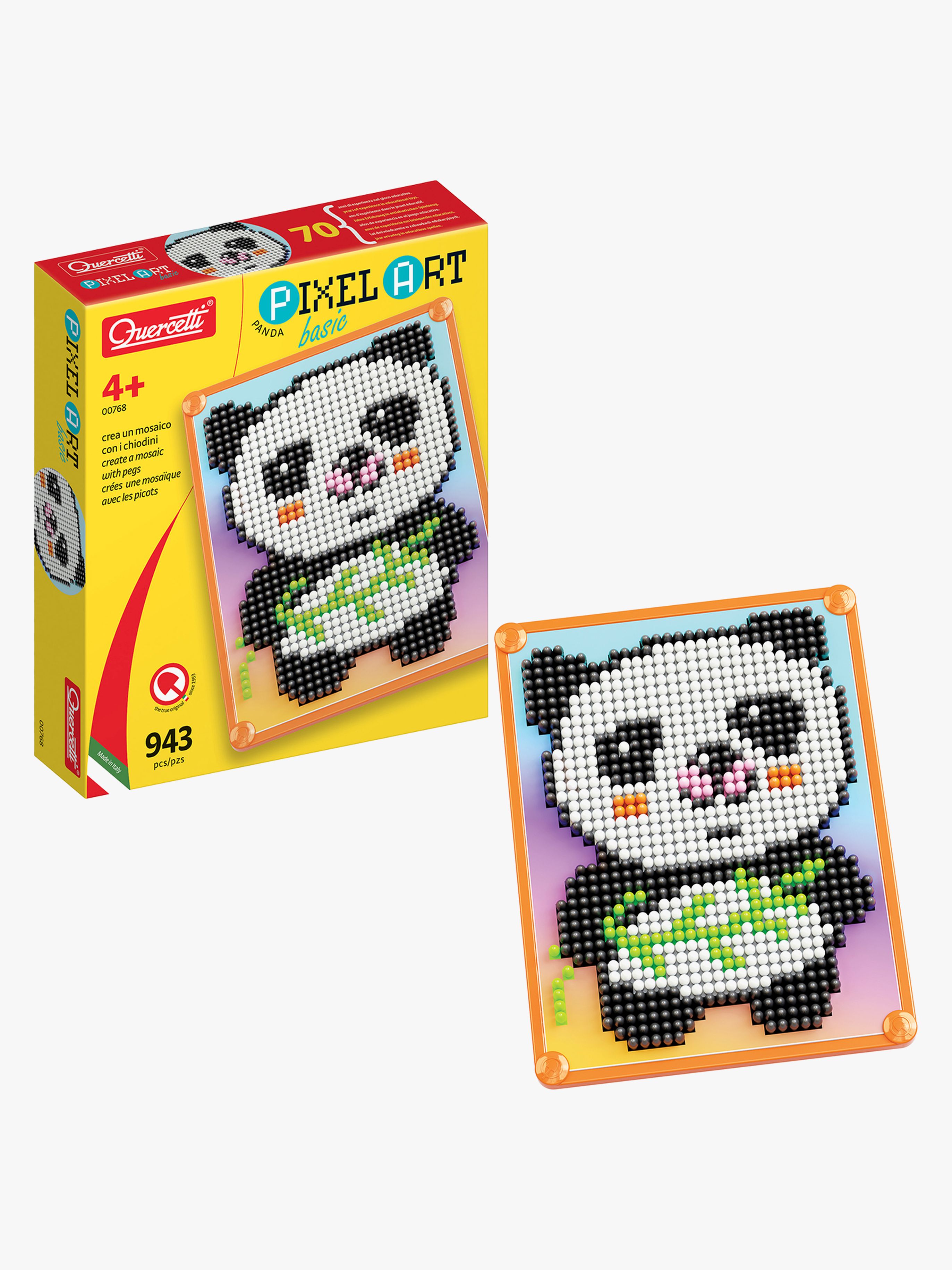Quercetti Pixel Art Bastelset Basic Panda 943 Teile