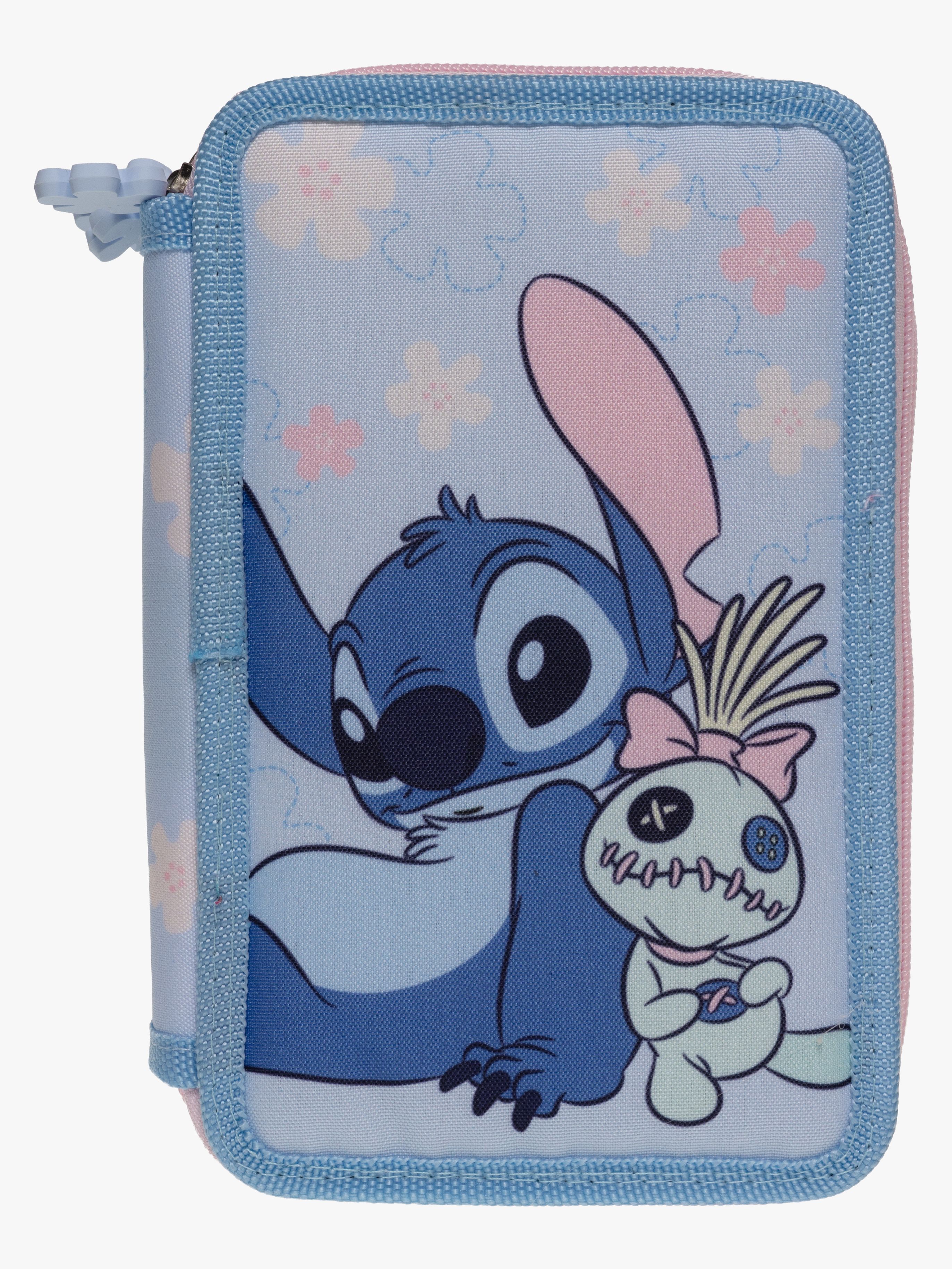 Disney Lilo og Stitch Dreifach-Federmäppchen, Hellblau