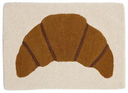 OYOY Croissant Tufted Miniature Teppich, Brown