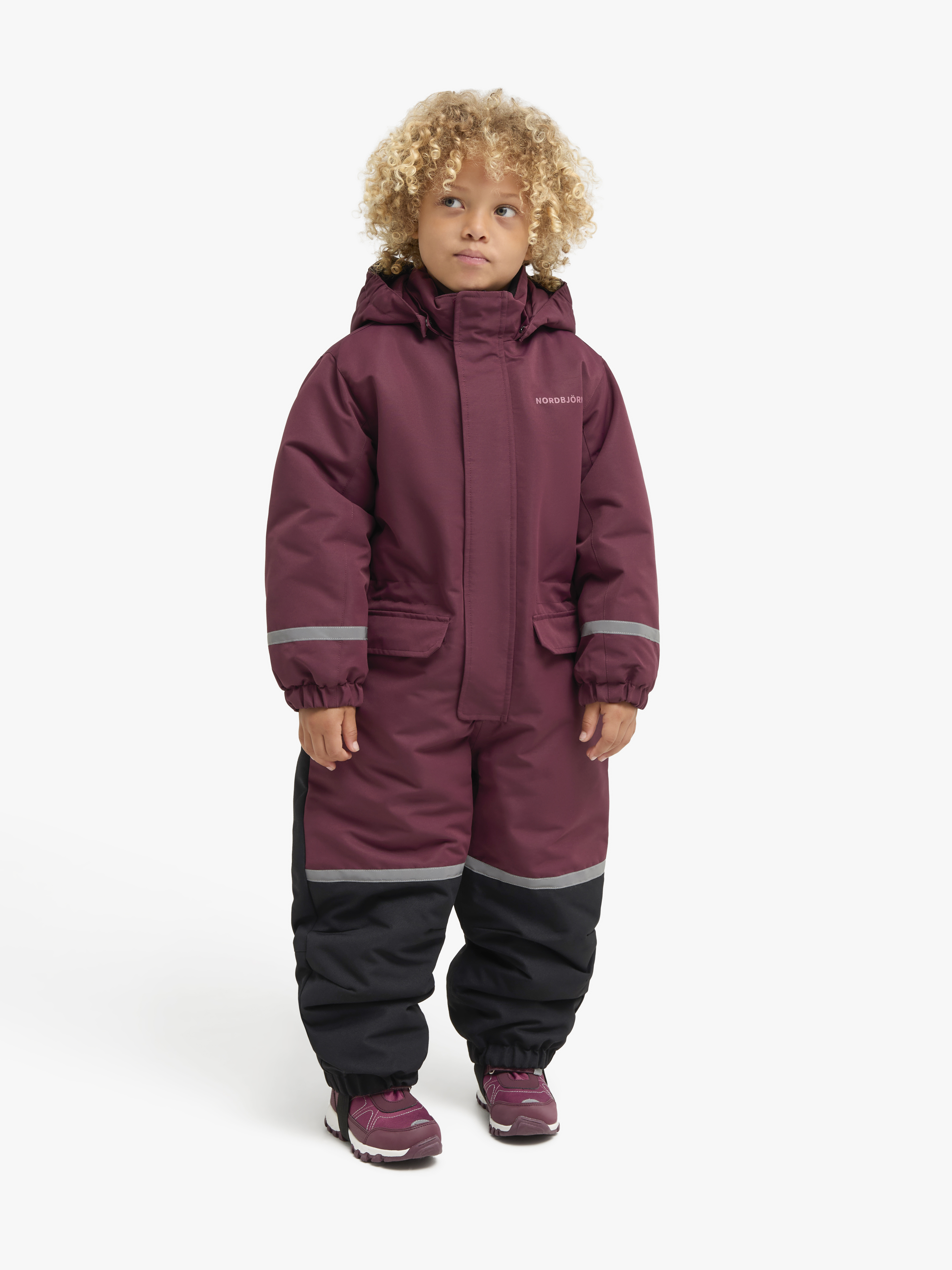 Nordbjörn Ljusdal Winteroverall, Burgundy, 134-140