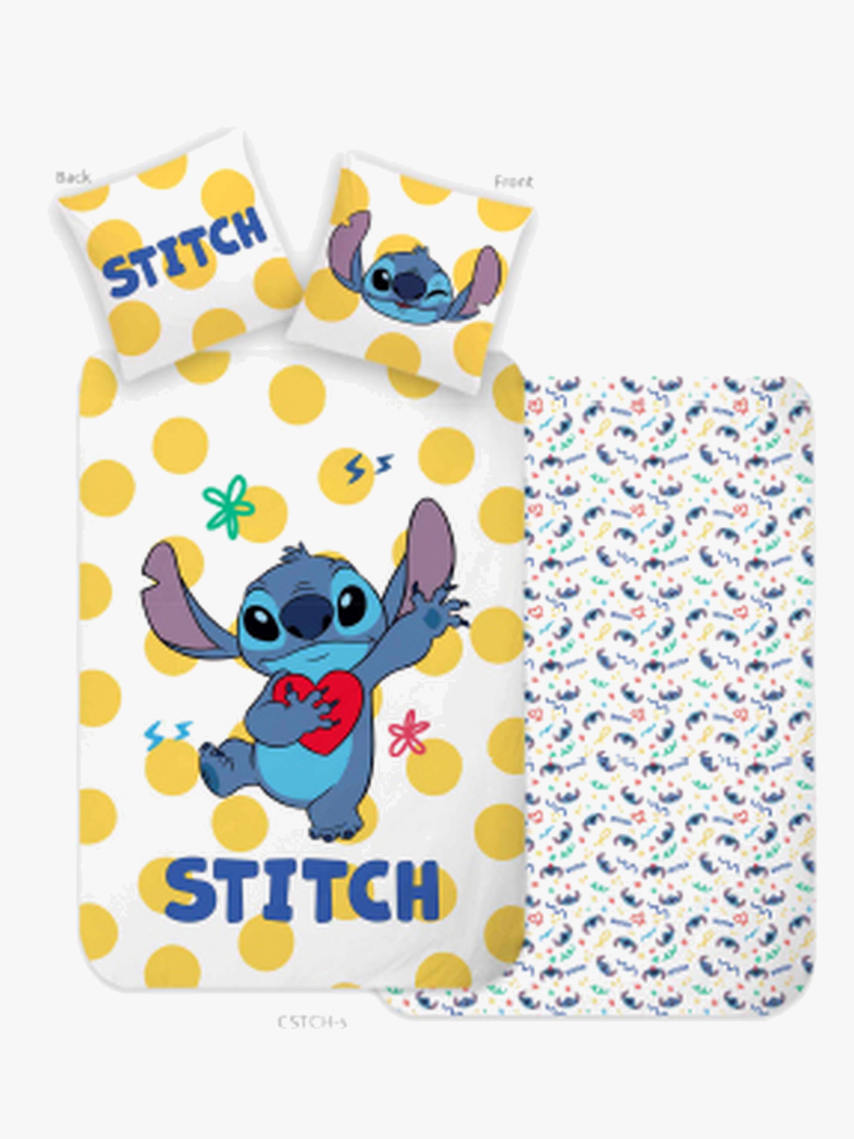 Disney Lilo &  Stitch Bettwäsche 140x200 cm, Gelb