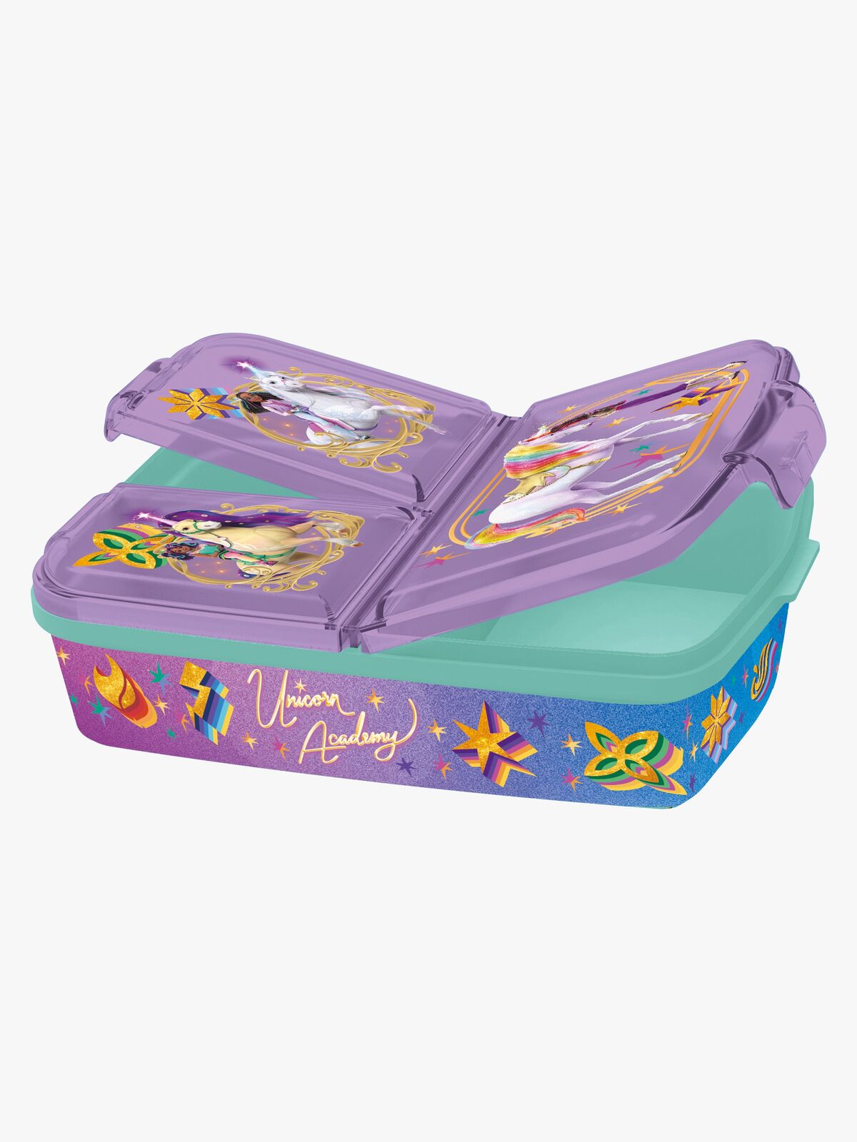 Unicorn Academy Multi Brotdose, Lila