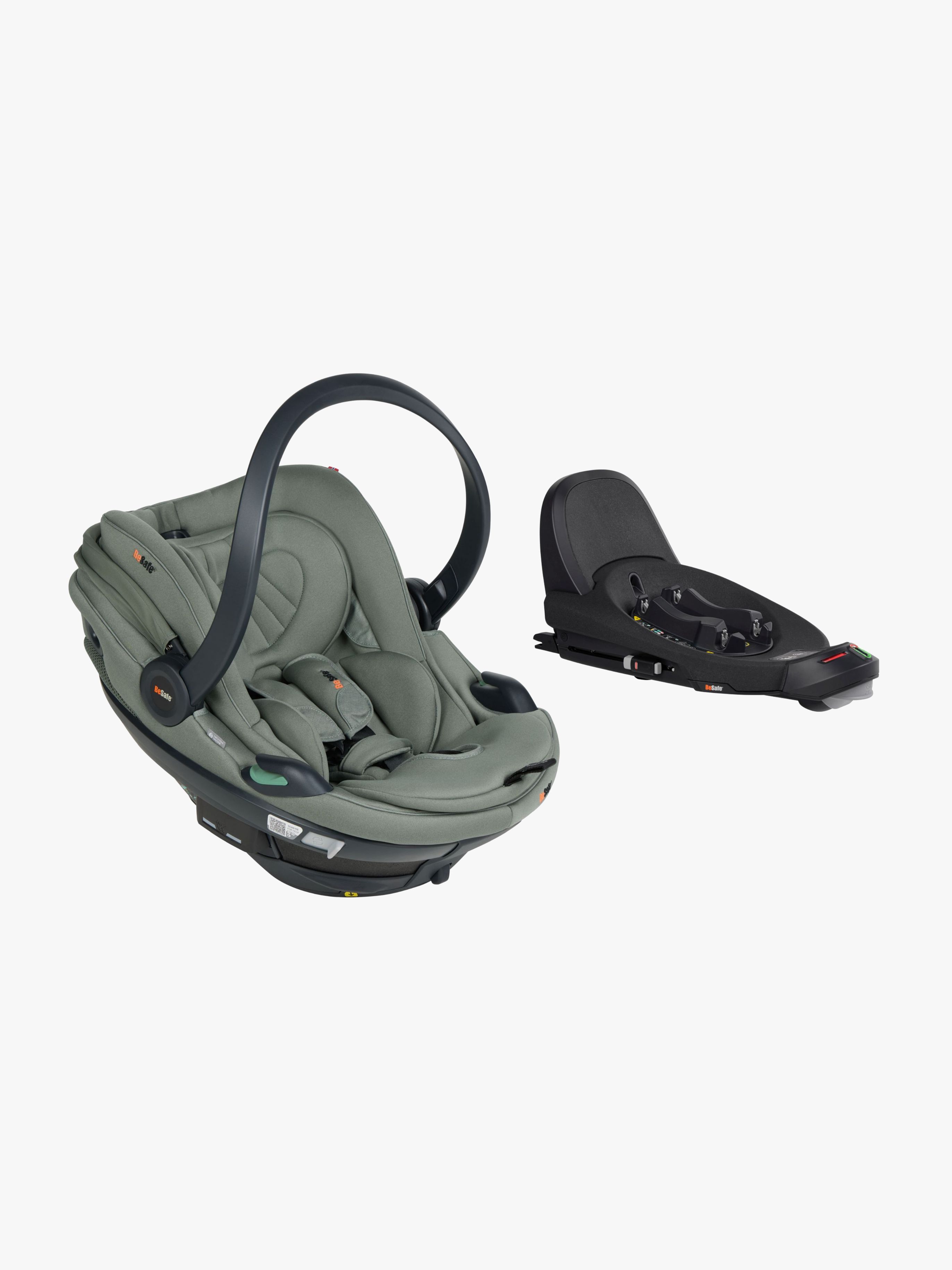 Go Beyond 2 Babyschale inkl. Beyond Basis, Meadow Green Soft Breeze